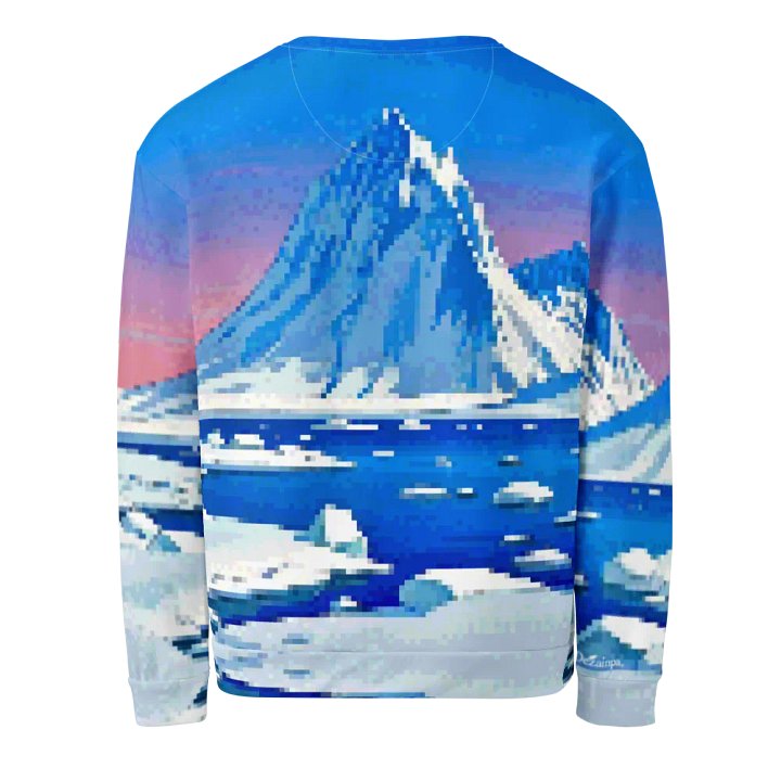 Sunset Serenity Ice mountain Recycled Sweatshirt product image (2)