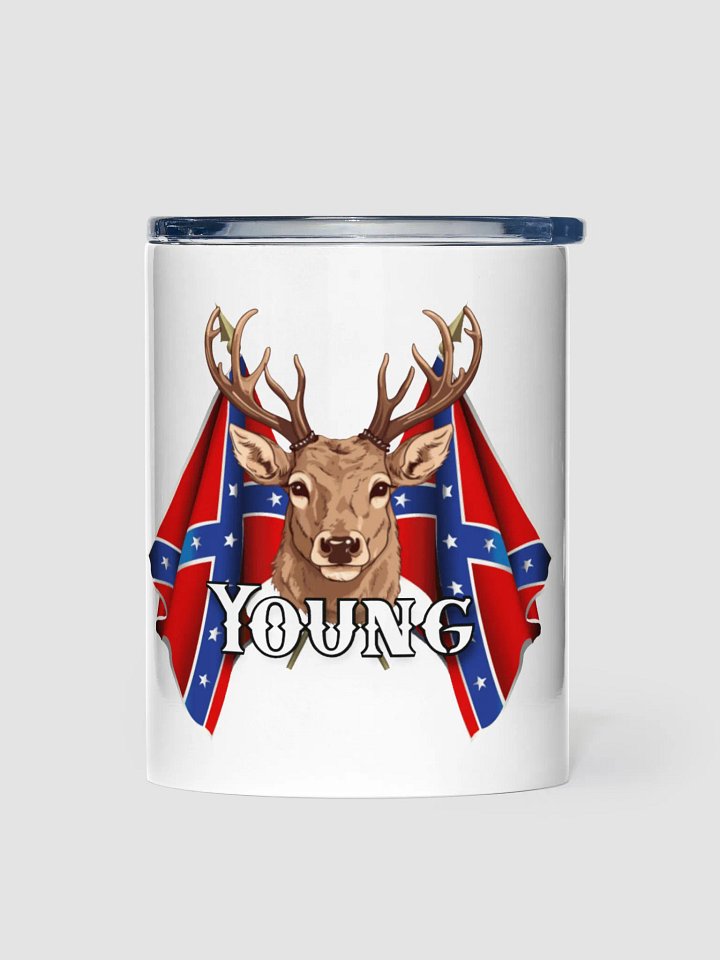 "Young" Last Name Rebel Redneck Deer - Kids Tumbler product image (1)