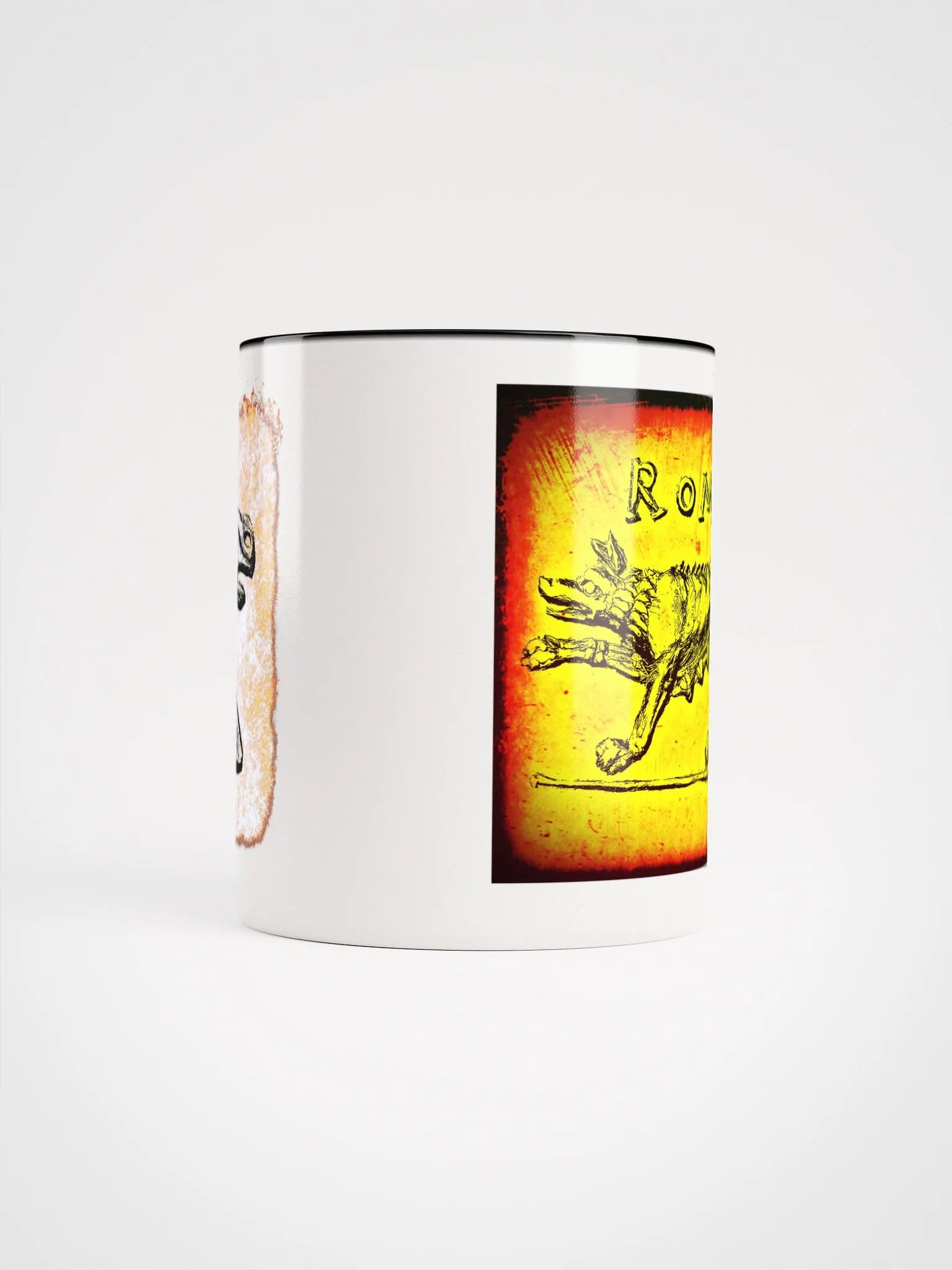 Roman She-Wolf Raising Forepaw and Horse Head Authentic Roman Art 3rd- 1st Centuries BC, Coffee & Tea Mug product image (5)