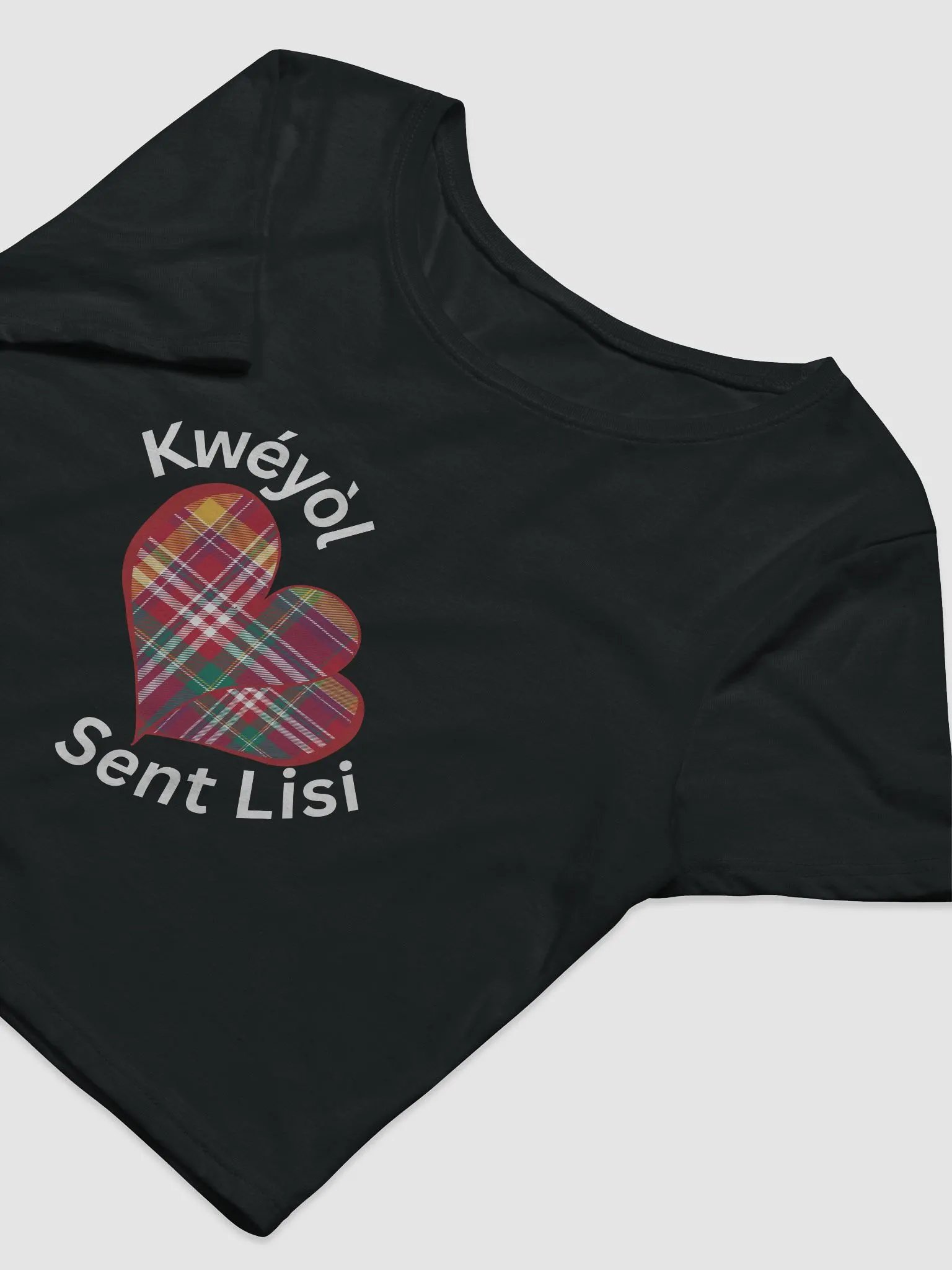 Madras Heart Embrace Women's Crop Tee product image (6)