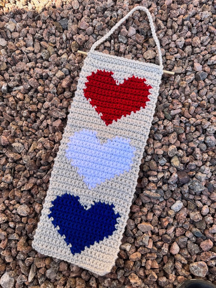 Patriotic Hearts Wall Hanging Pattern product image (2)