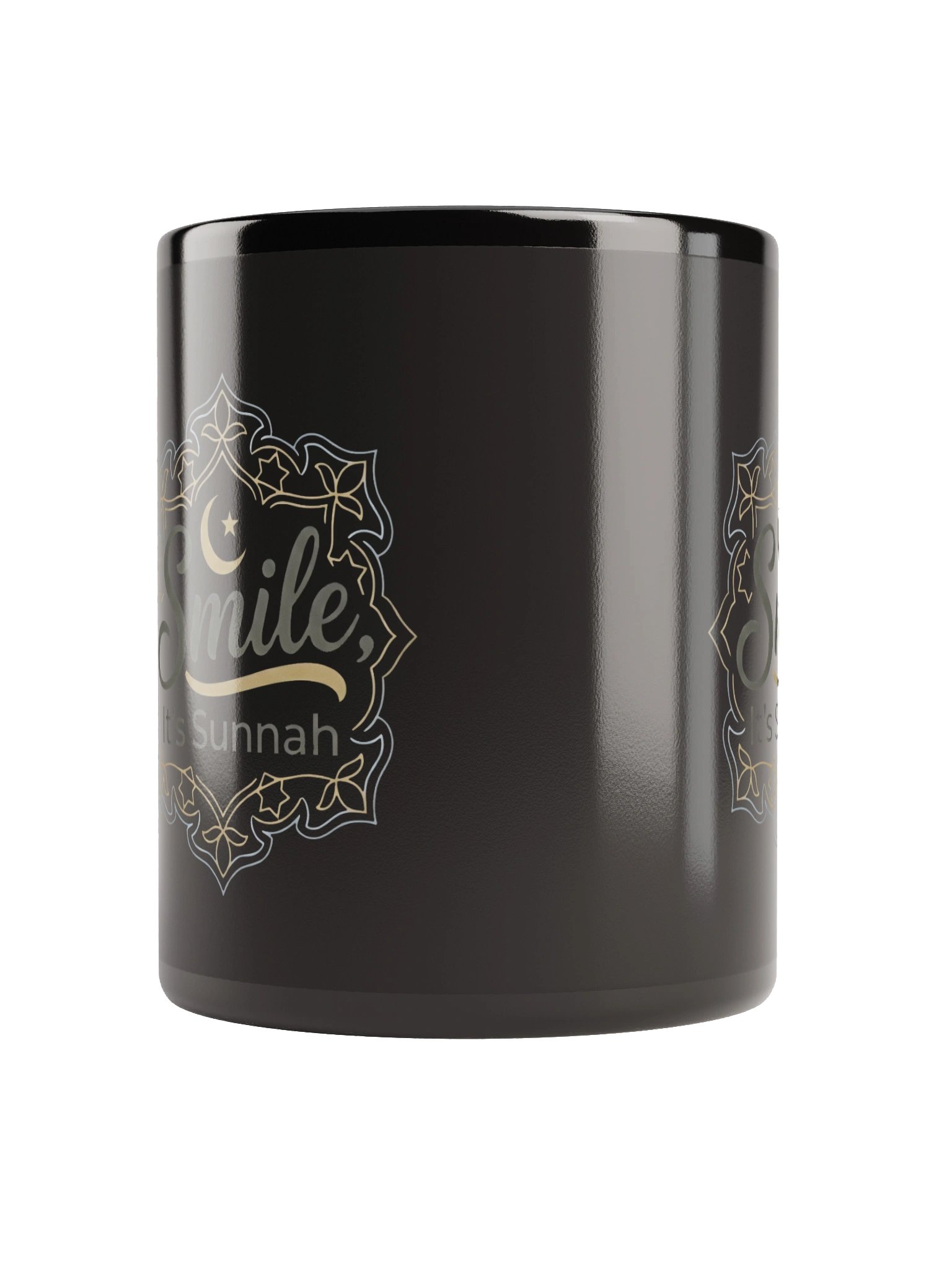 Smile it's Sunnah - Black Glossy Mug product image (5)