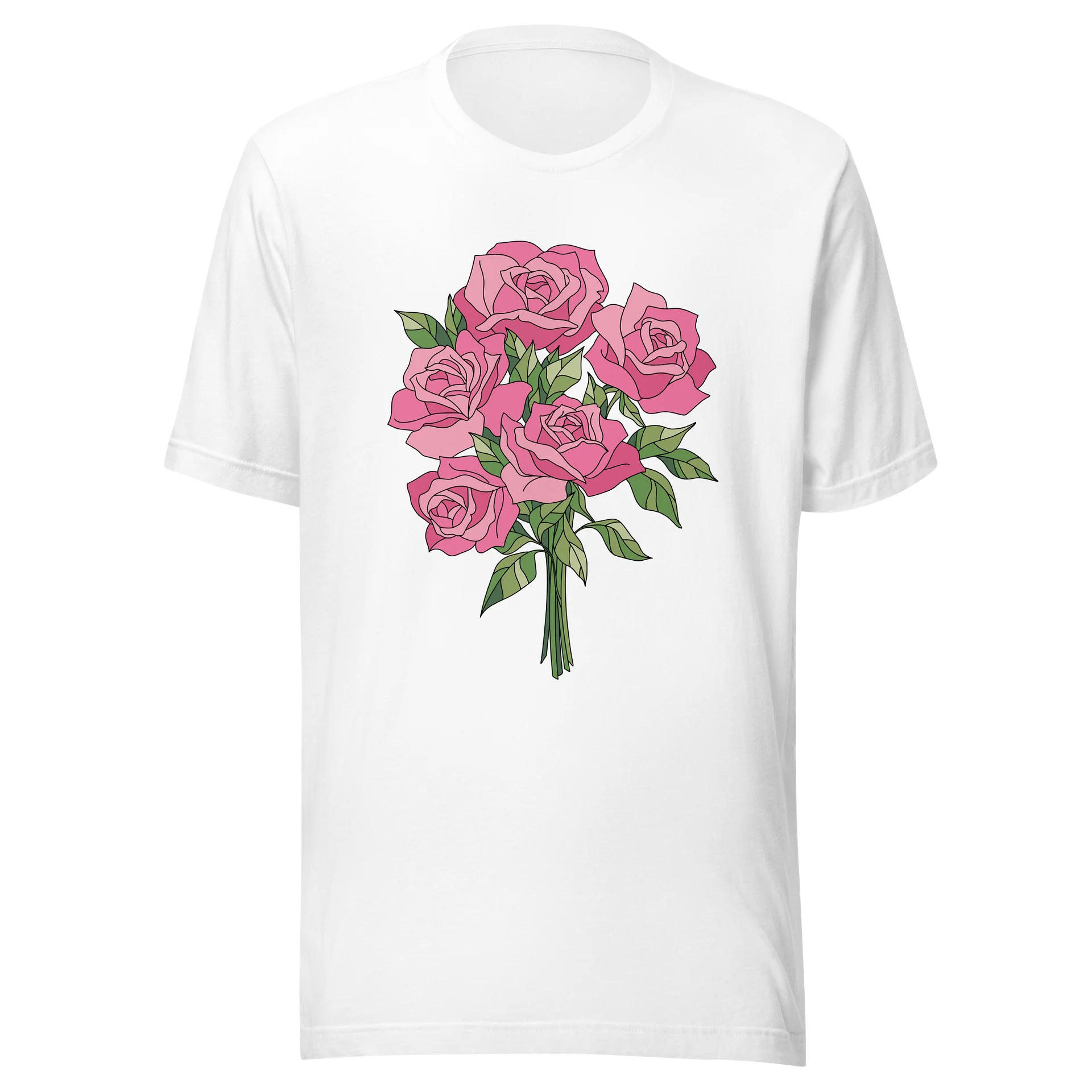 Pink Rose Bouquet Graphic Tee product image (19)