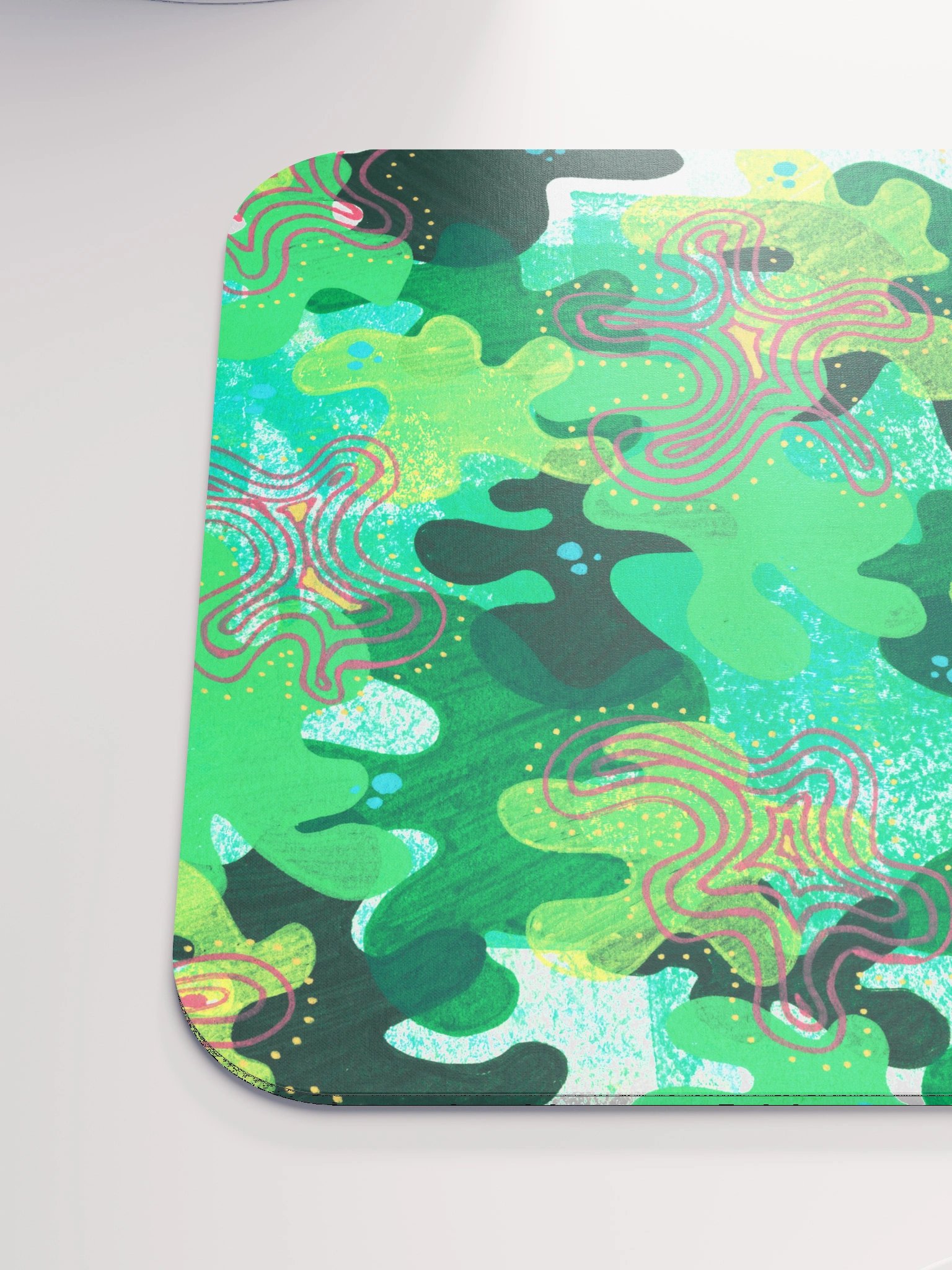 Green Smoothie Blobs Classic Mouse Pad product image (6)