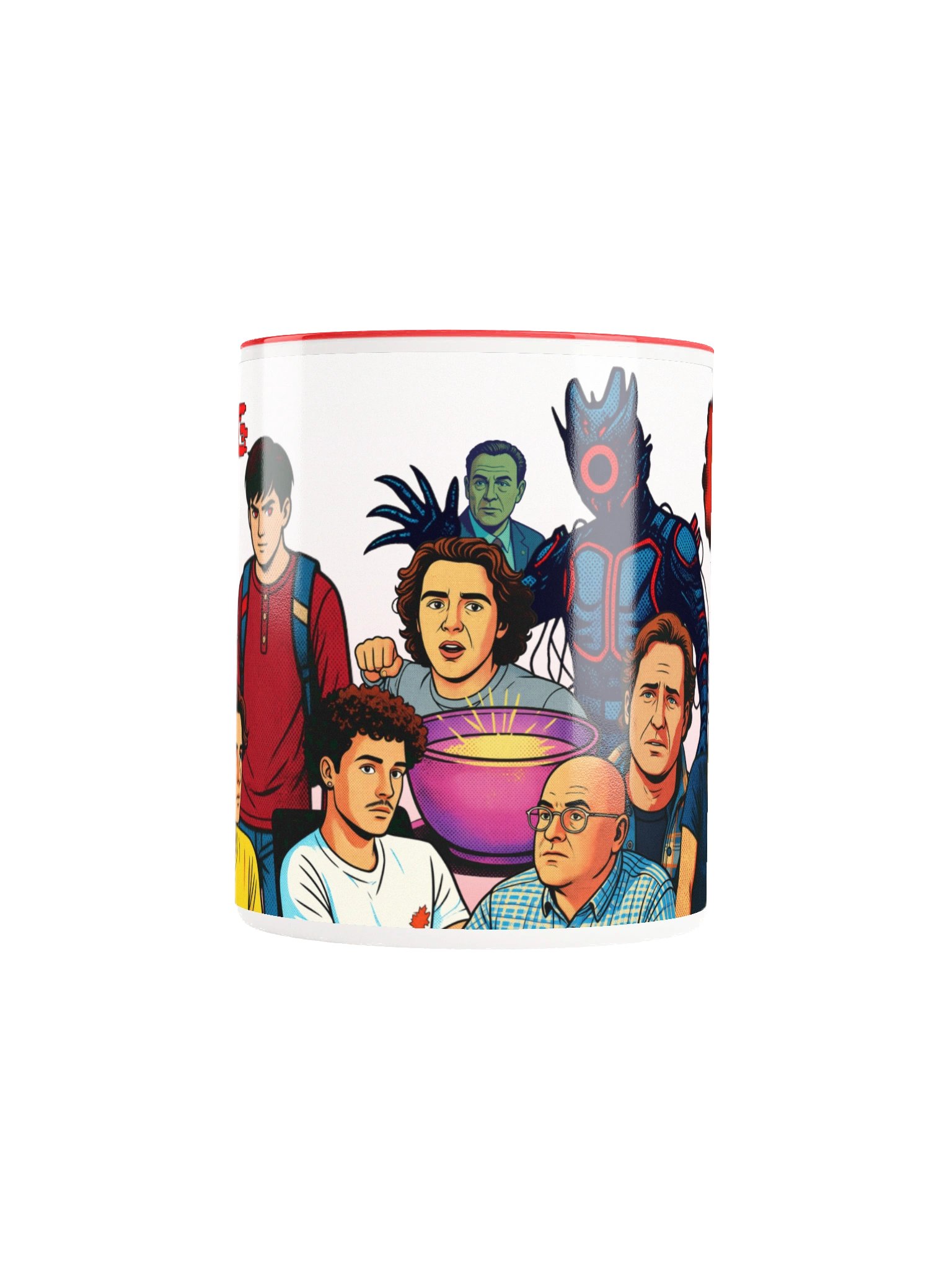 UNPLUG Comic themed Character Collage Mug product image (9)