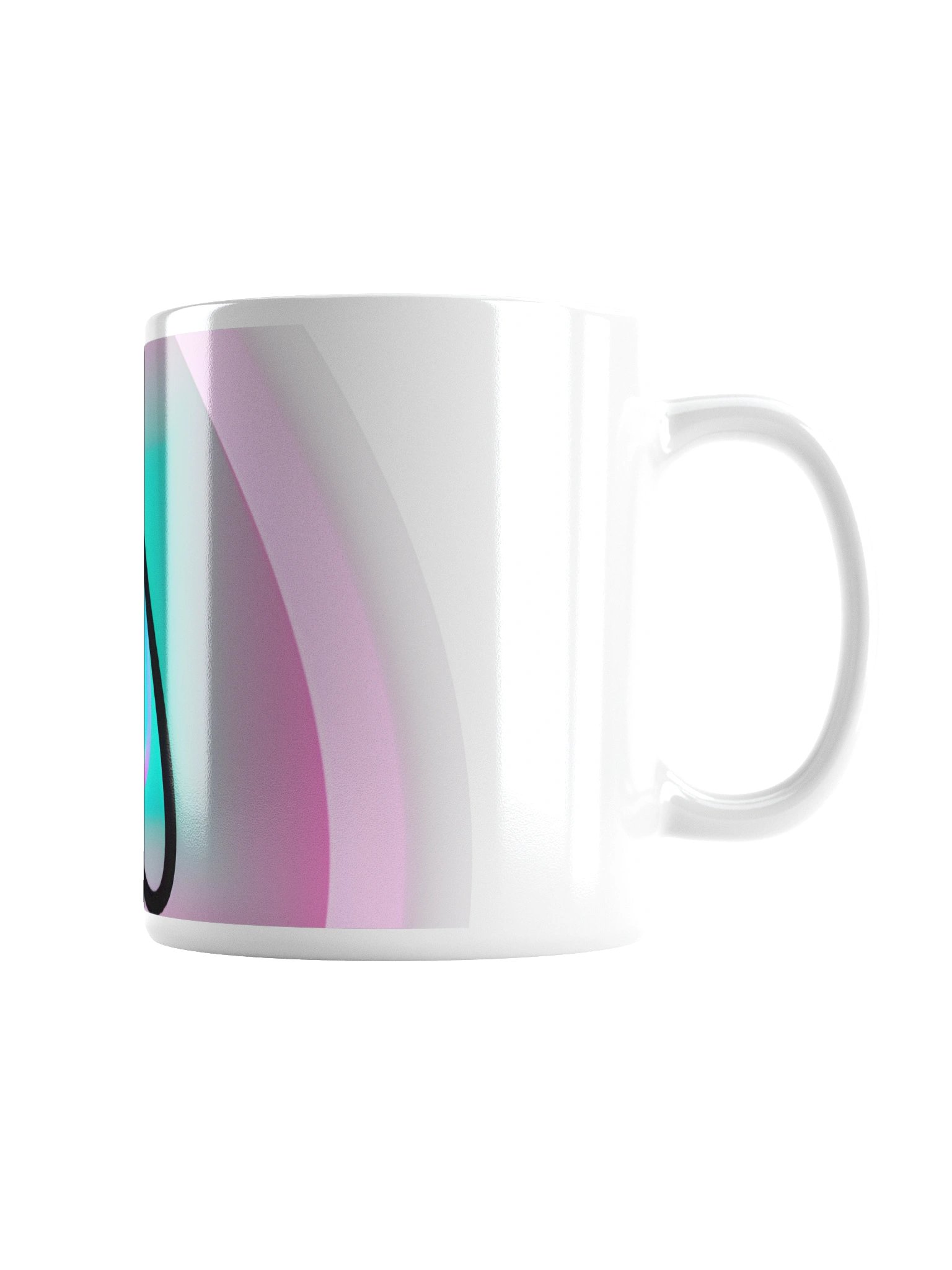 Neon Orbit White Glossy Mug product image (7)
