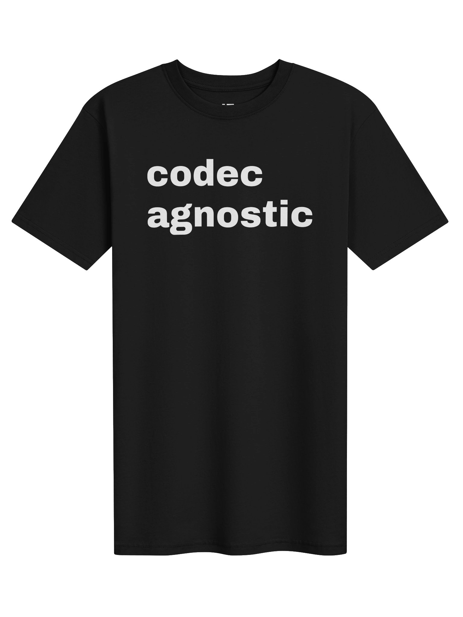Codec Agnostic | White Graphic Front product image (1)
