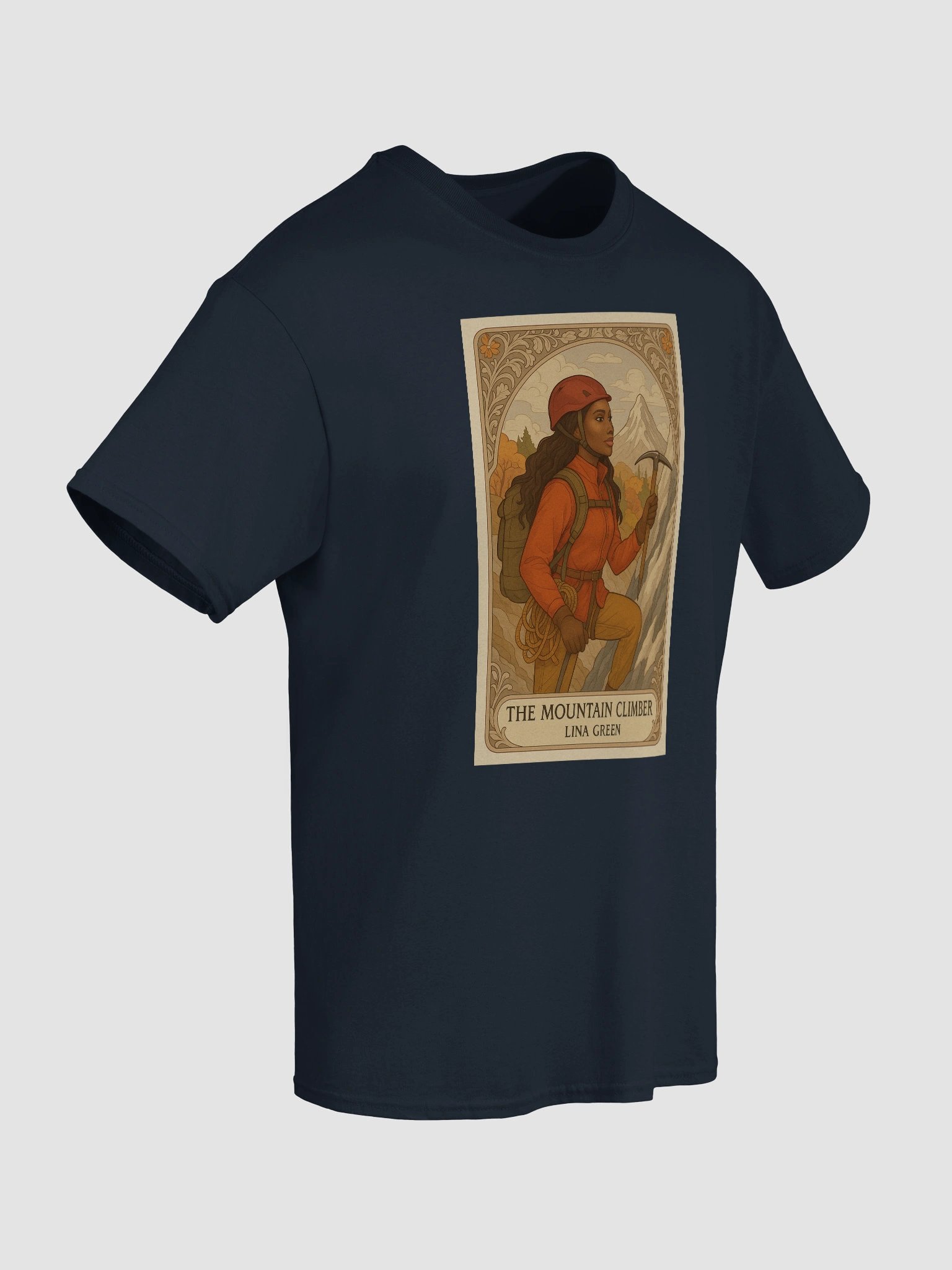Tarot Card Shirt- Lina Green - Lunch Therapy on the back - Unisex Ultra Cotton Tee product image (20)