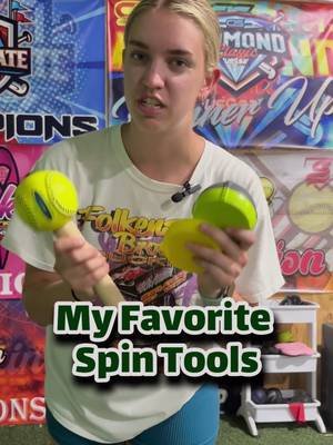 Here are three tools I use during pitching lessons to help improve spin! #spinpitches #dropball #curveball #riseball #softballpitchingtools 