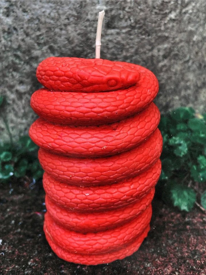 Red Snake Candle product image (2)