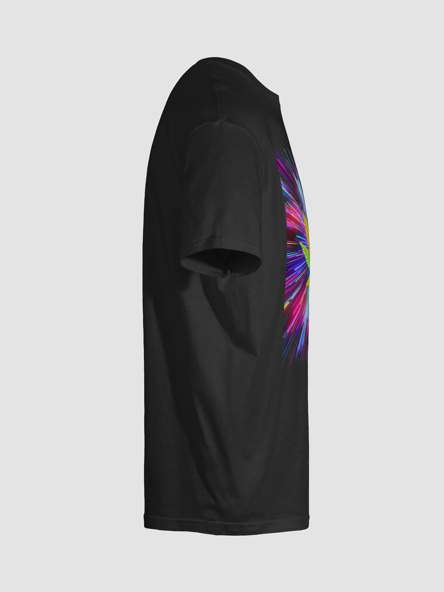 Energetic Leaf on Colorful Light Streaks Unisex T-Shirt product image (10)