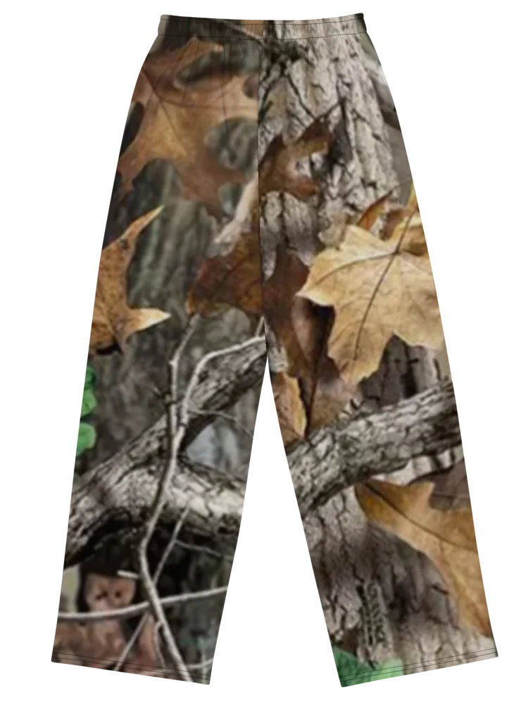All-over print unisex wide-leg pants Camo product image (4)