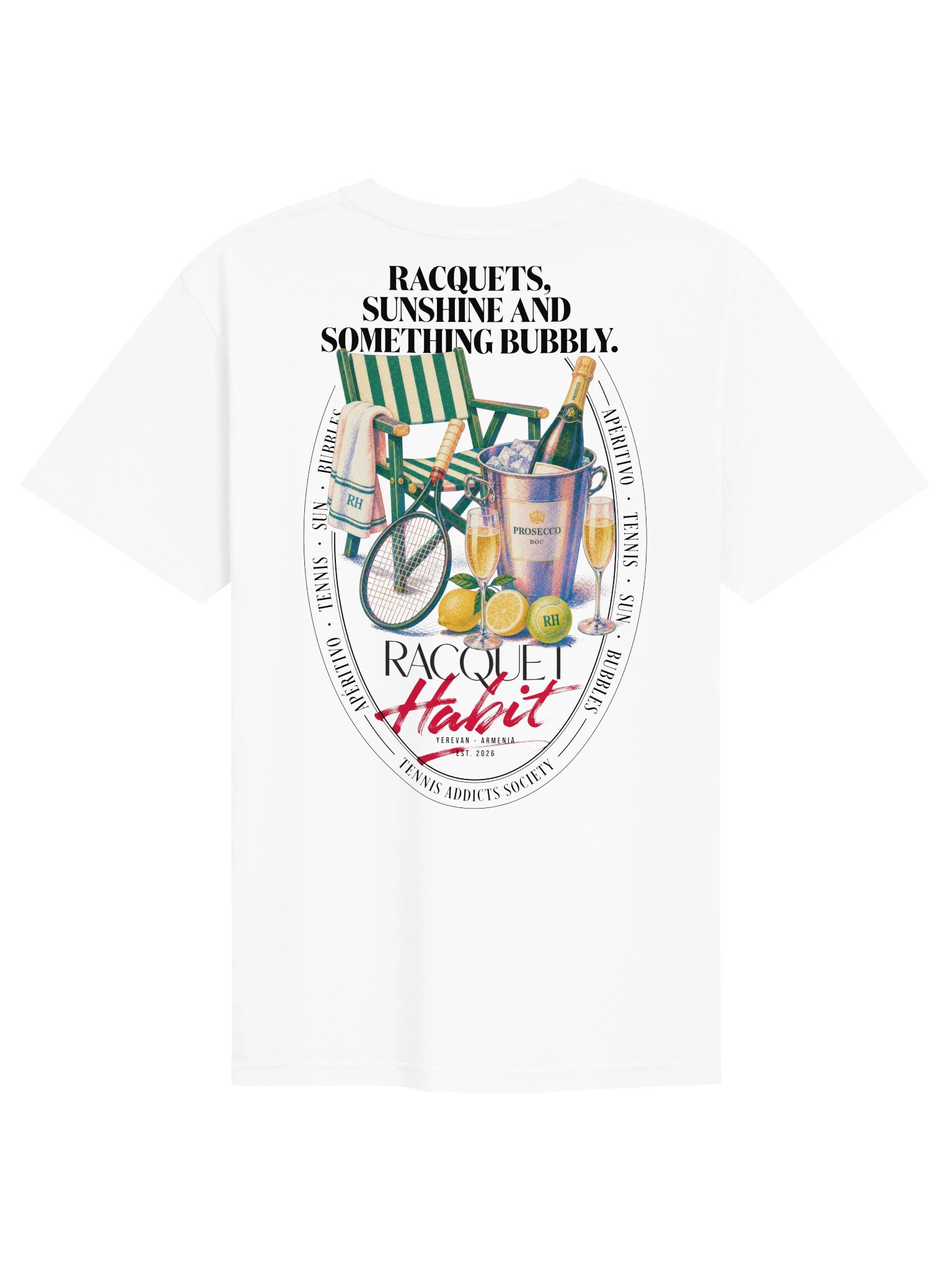 Racquets, Sunshine & Something Bubbly Oversized Tee product image (2)