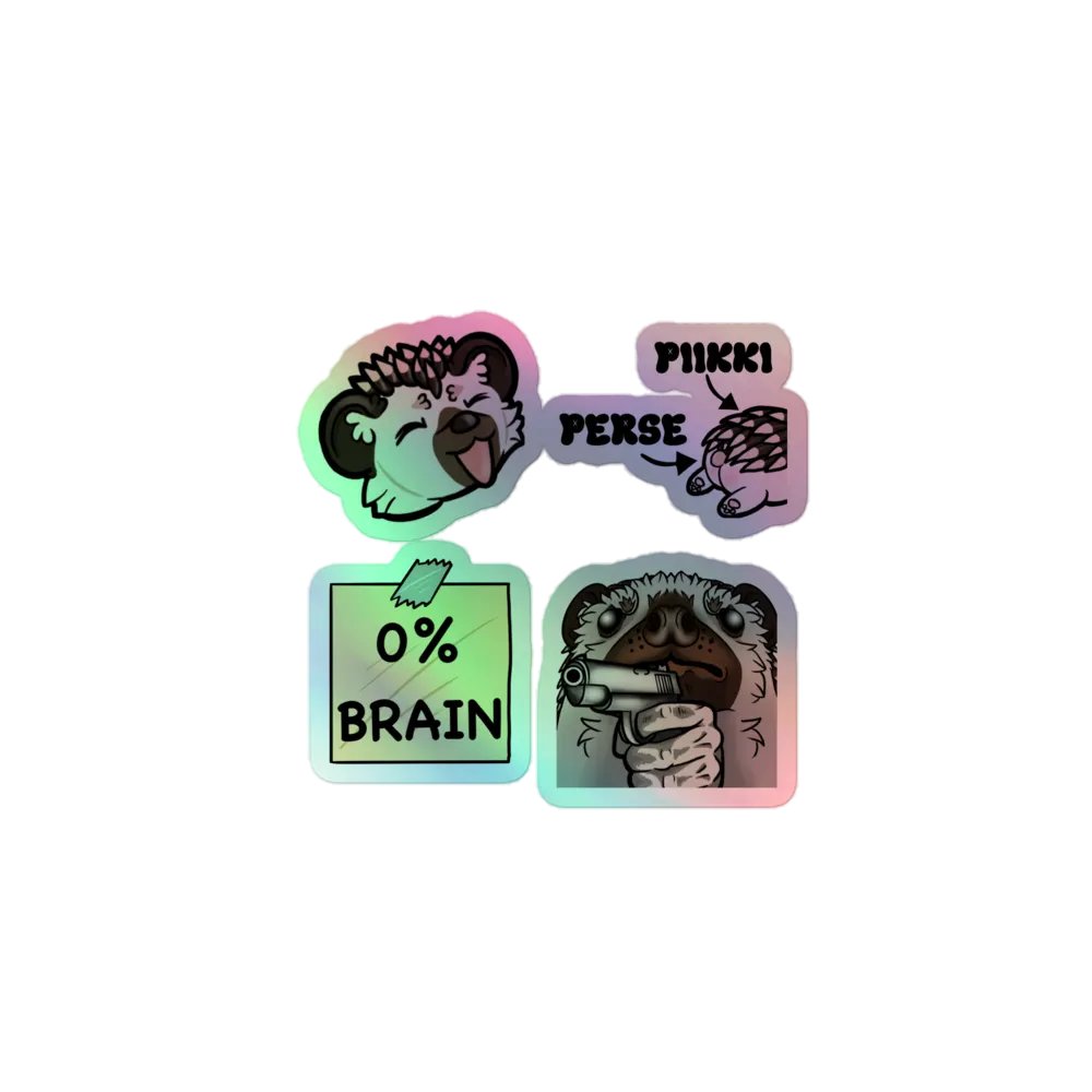 Full hedgehog set HOLOGRAPHIC product image (1)