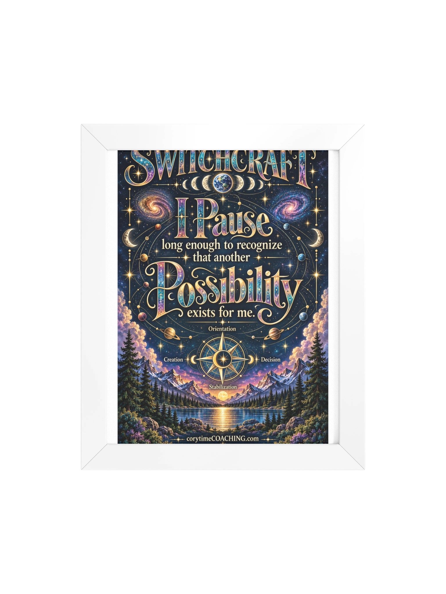corytimeCOACHINGmerch SWITCHCRAFT Framed High-Quality Matte Poster product image (4)