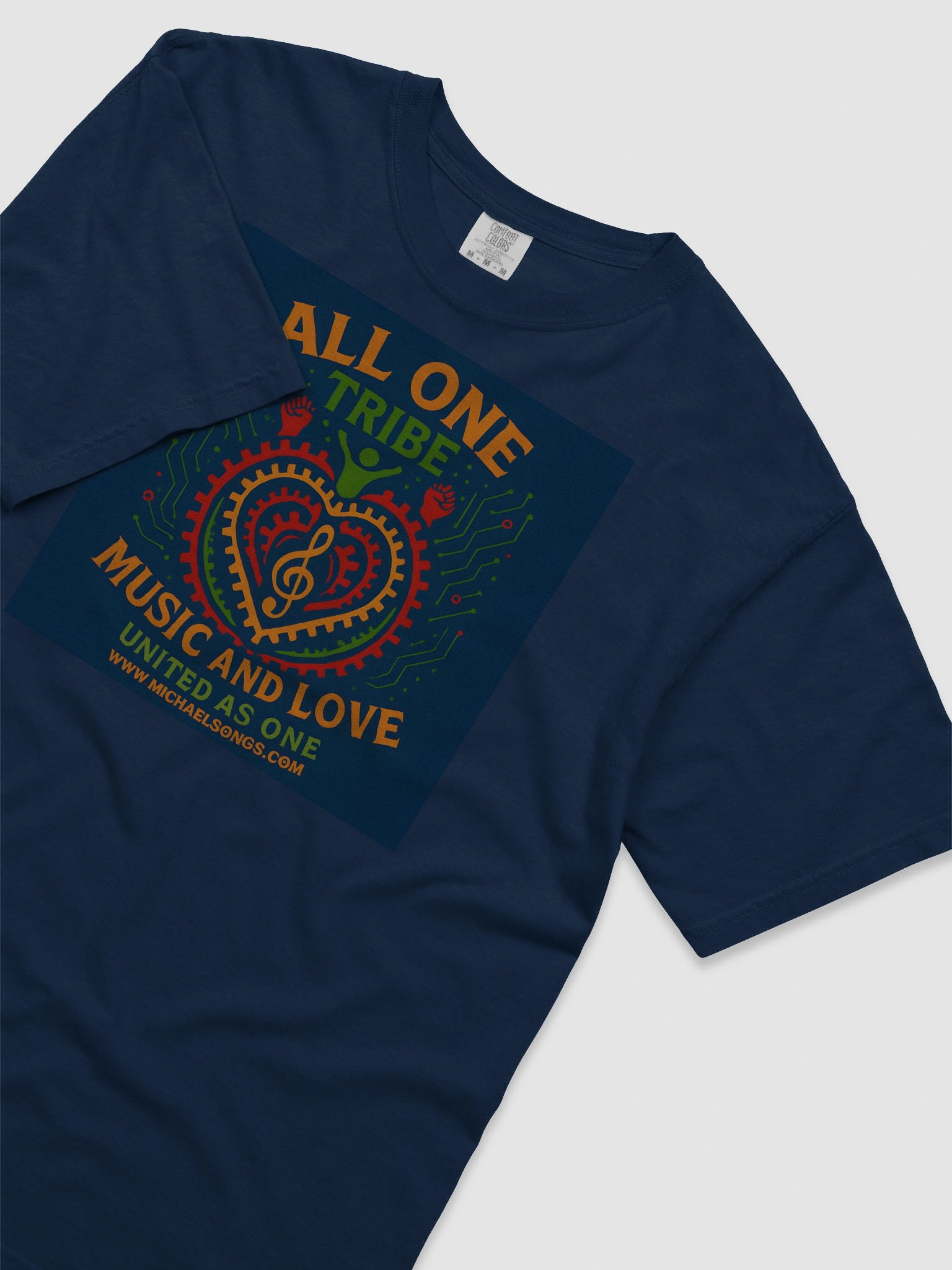 All One Tribe – Unity Gear T-Shirt Music and Love. United as One. product image (21)