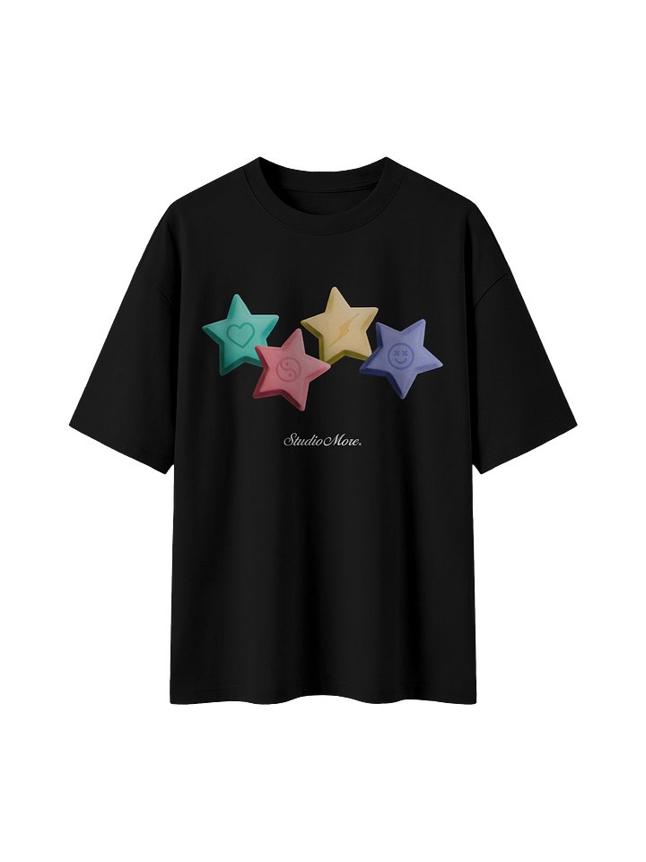 Candy Stars Boxy Oversized T-Shirt product image (1)