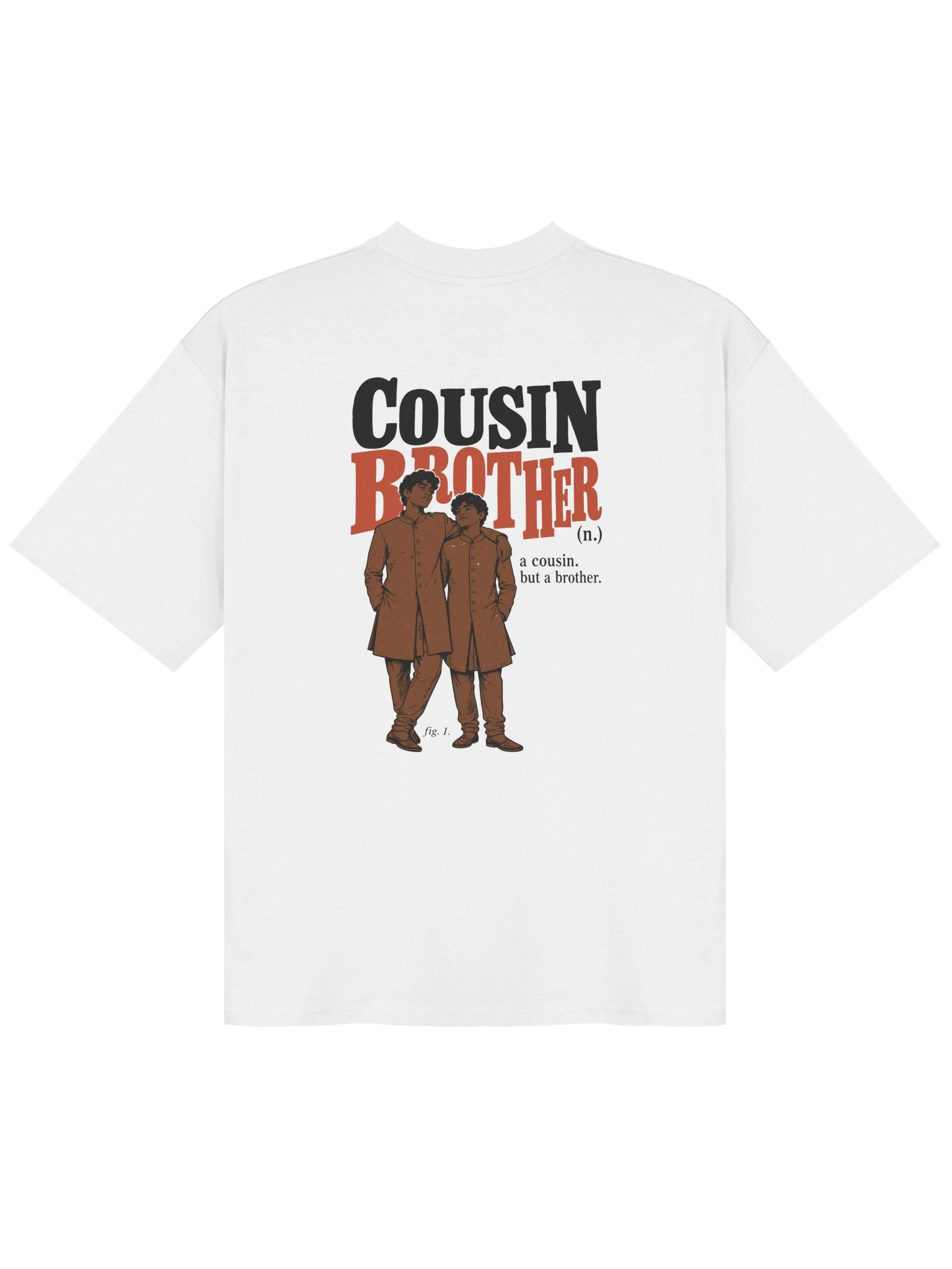 Cousin Brother (n.) (Oversized Tee, Back Print) product image (2)