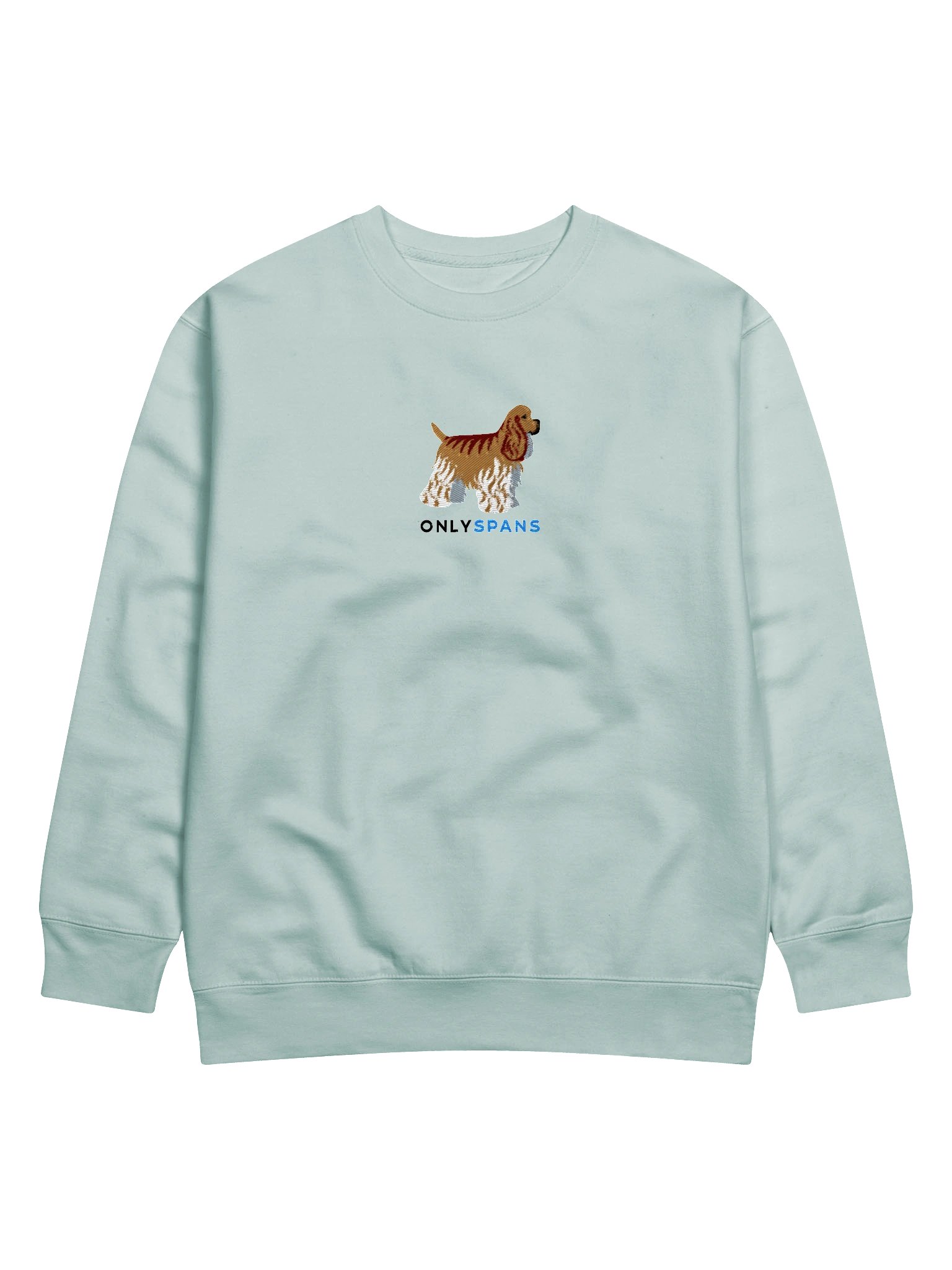 Only Spans Sweatshirt (Embroidered) of an American Cocker Spaniel(Fawn) product image (43)