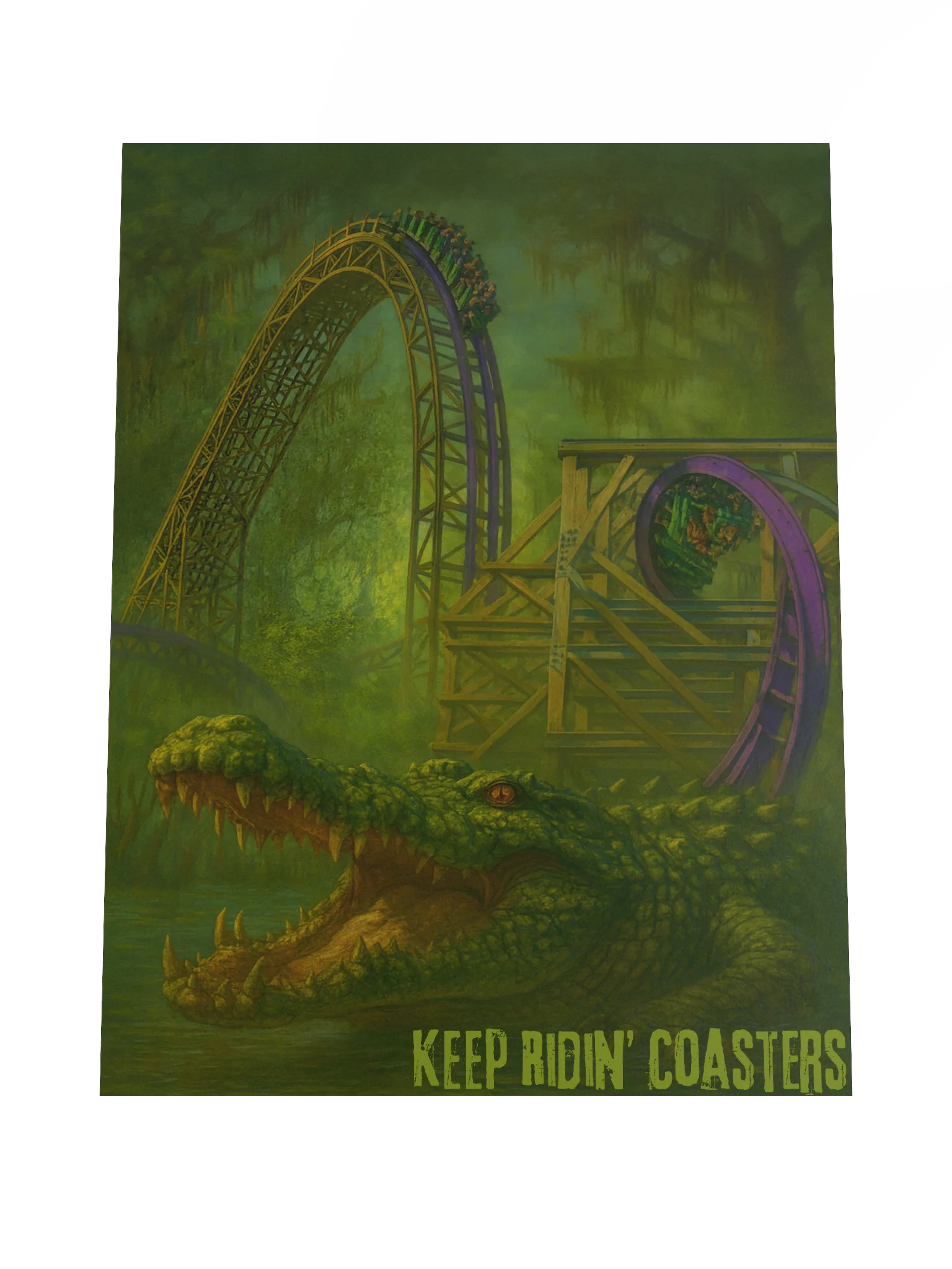 Gwazi Hybrid Keep Ridin' Coasters Poster | 18x24" product image (4)