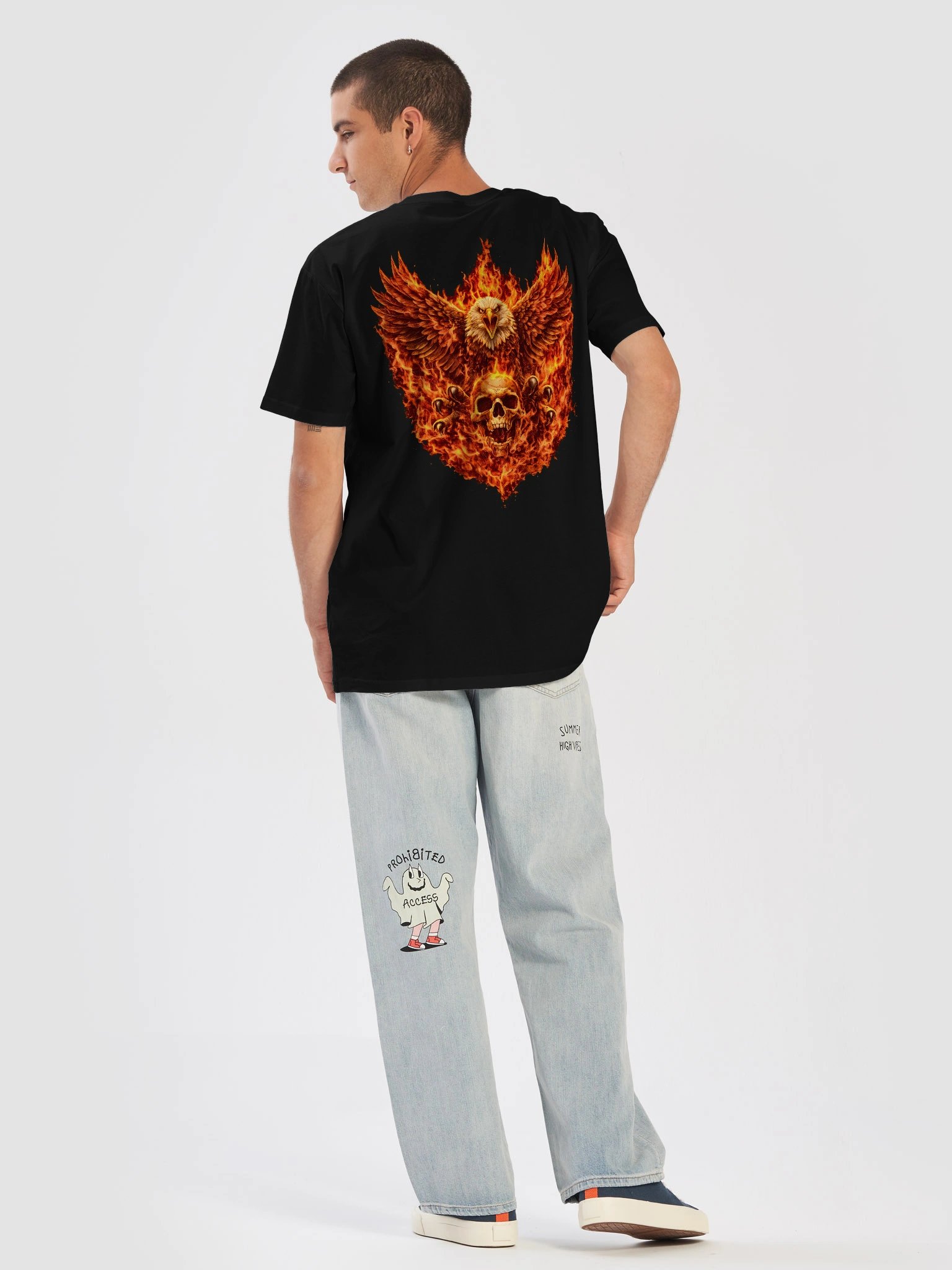 AS Colour 5001T Premium Unisex T-Shirt – Burn Power Eagle Edition product image (6)