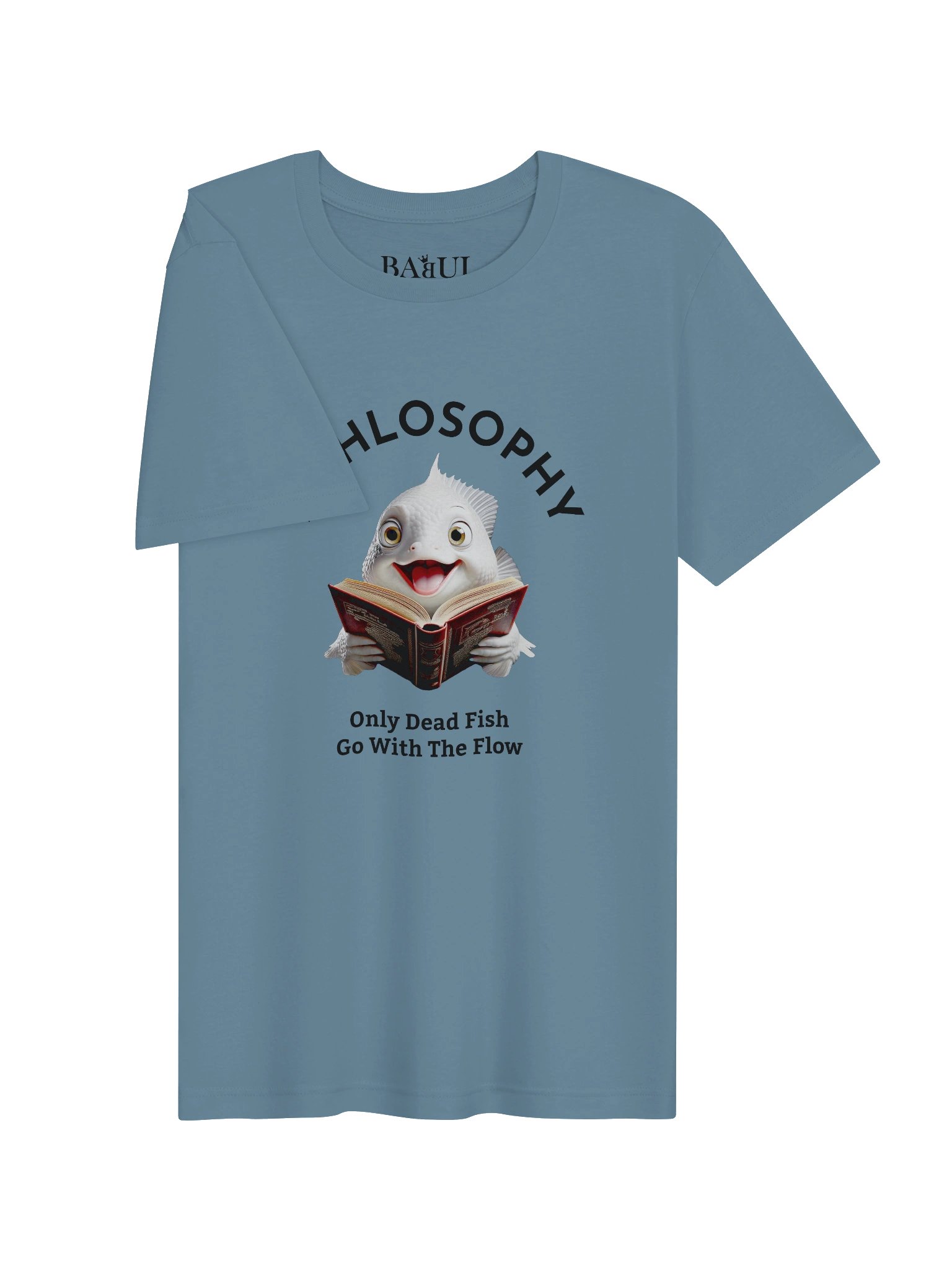 Fishlosophy Unisex T-Shirt - Ocean Vibes and Life's Questions Design - PEARLS OF WISDOM FROM THE FISH WORLD product image (3)