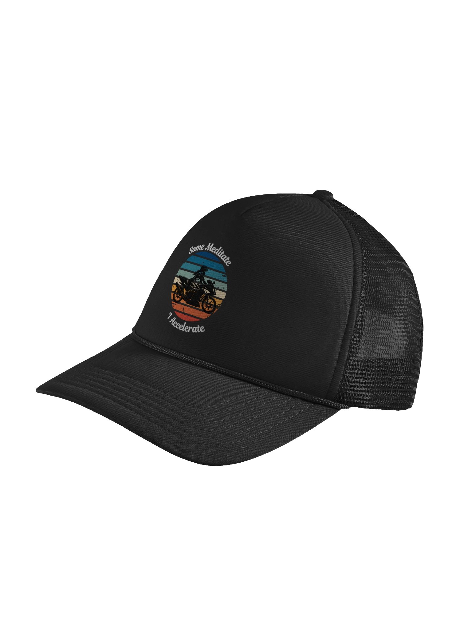 Some Meditate, I Accelerate – Biker Cap product image (4)
