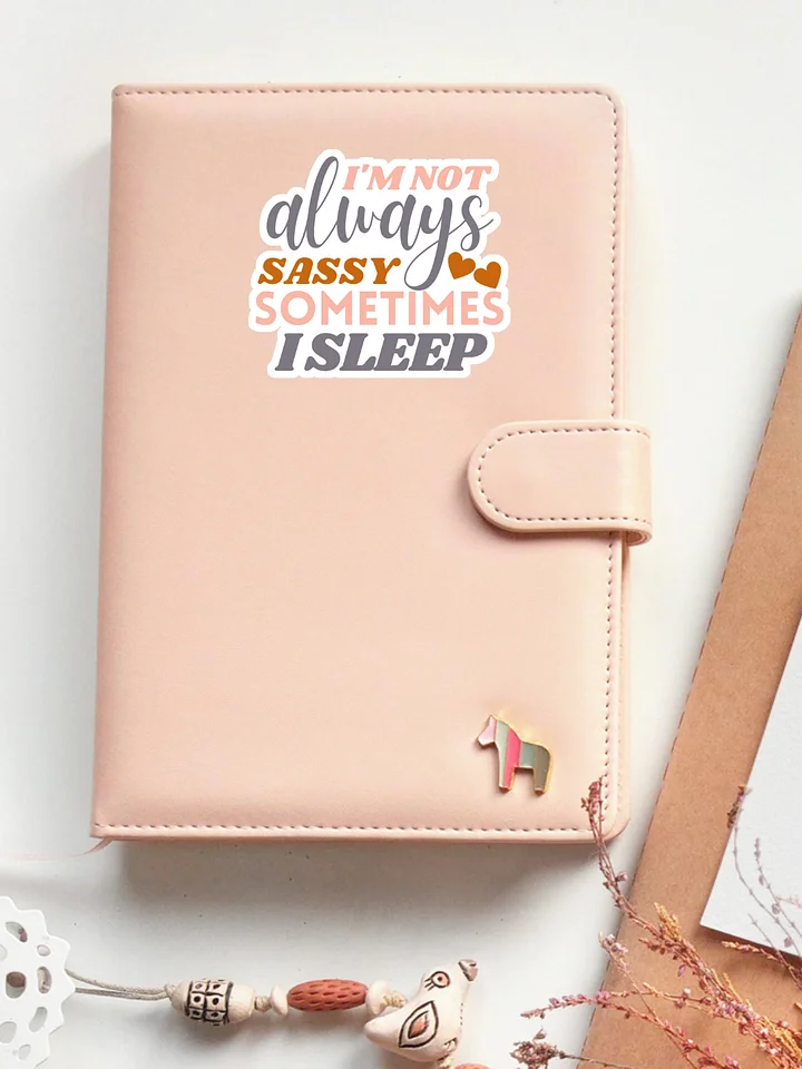 I'm Not Always Sassy Sometimes I Sleep Sticker product image (1)