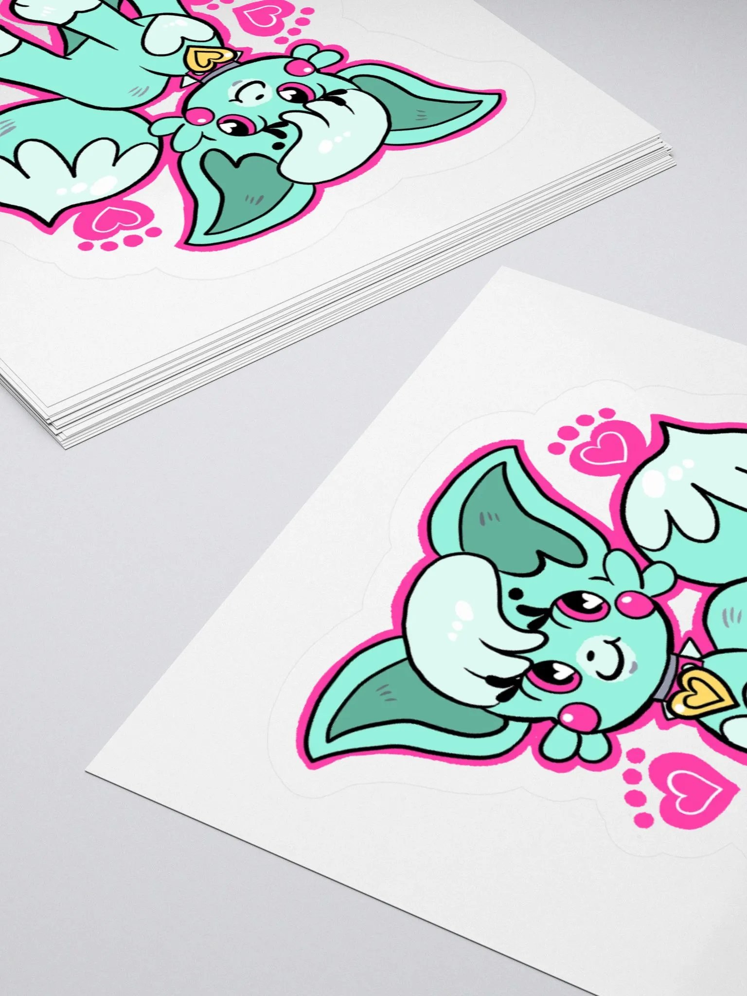 "Happy Hearts" Mint Sticker product image (10)