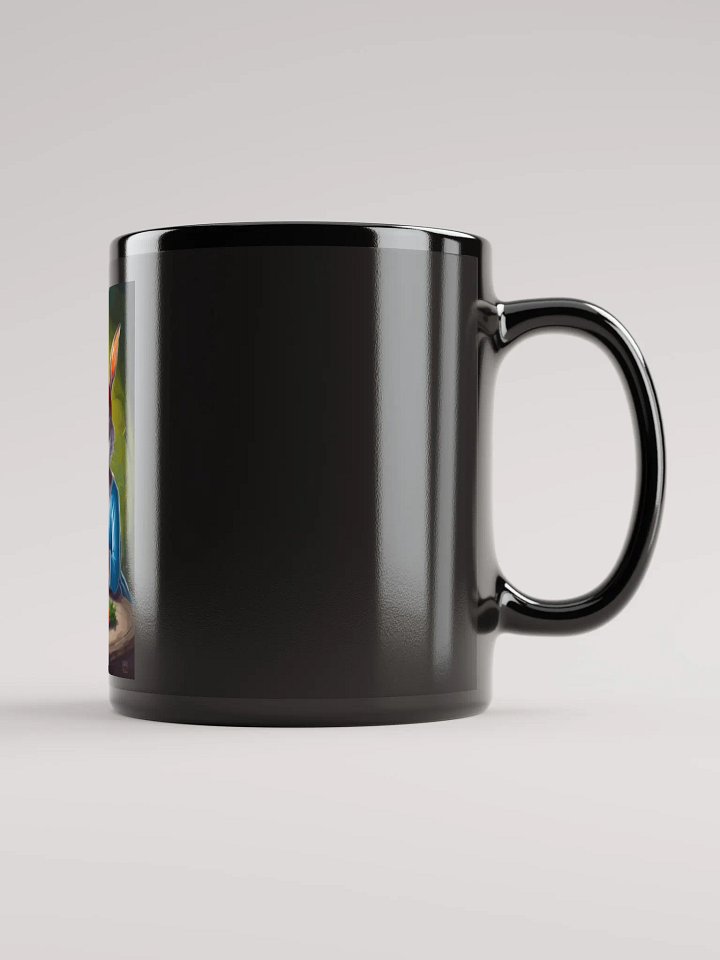 Black Godliness & Gain Glossy Mug product image (1)