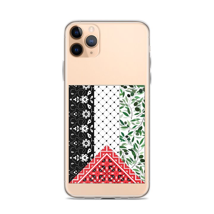 Aesthetic Palestine Flag iPhone Case Clear product image (1)