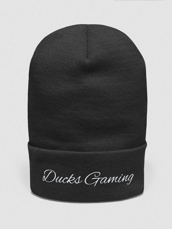 Ducks Gaming Plane Beanie White Lettering product image (1)