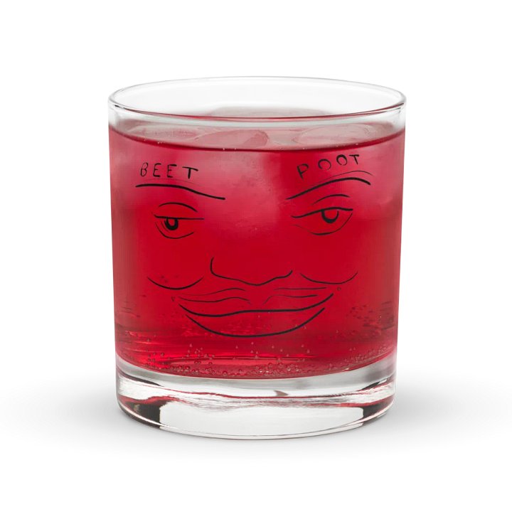 Beet Poot on the Rocks Glass product image (1)
