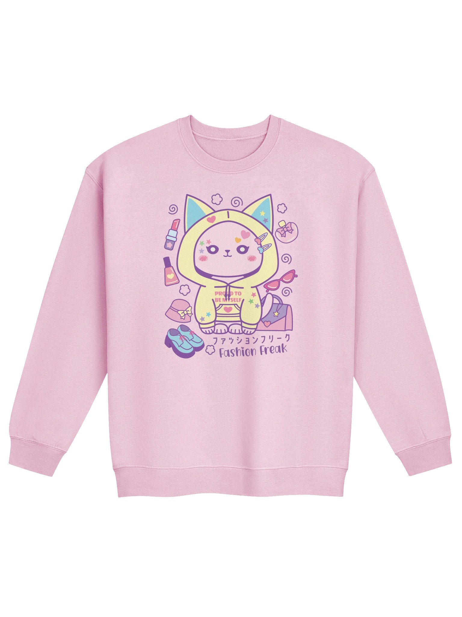 Fashion Freak Cat - Unisex Adult Sweatshirt product image (1)