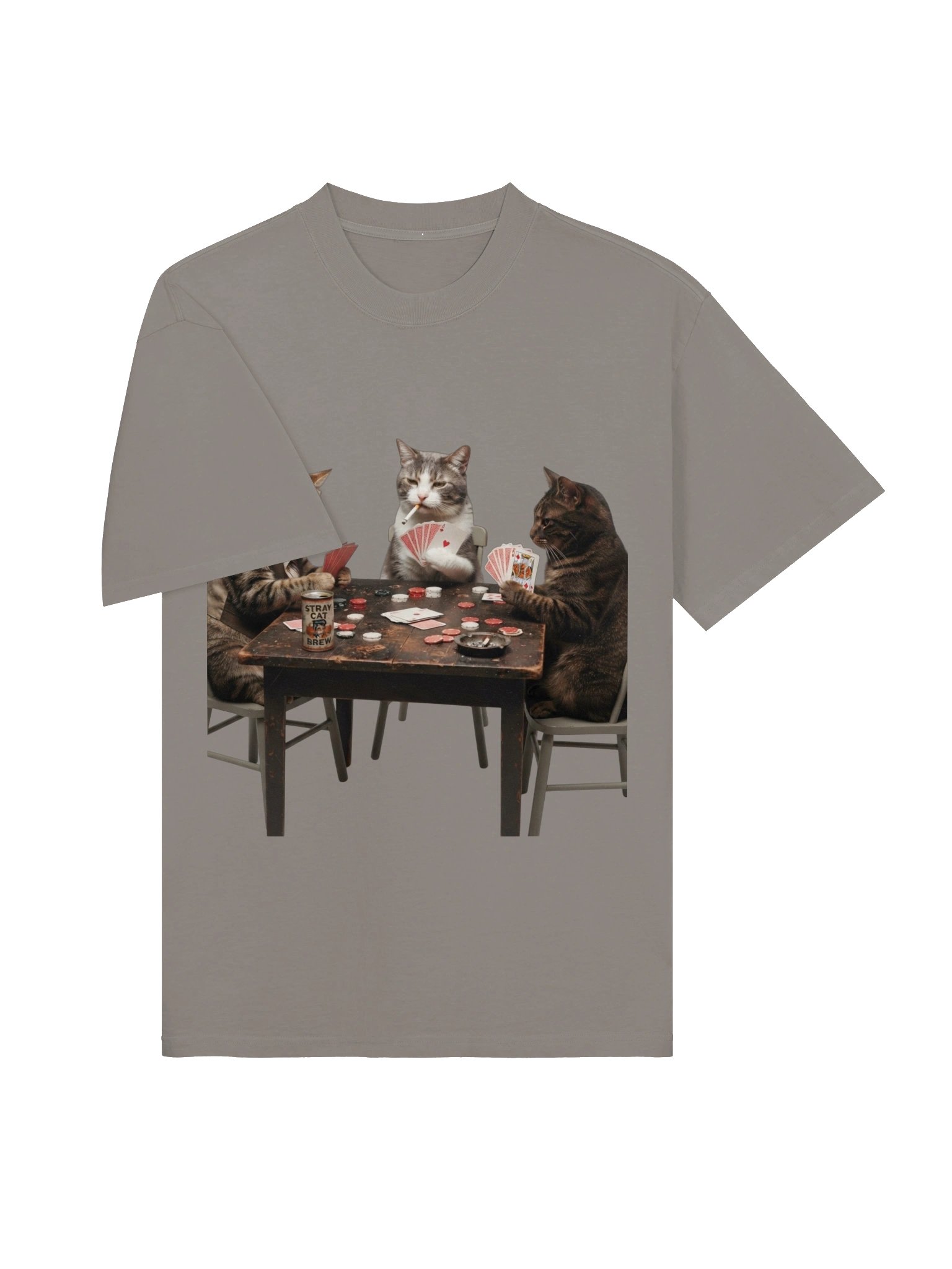 Funny Cats Playing Poker T-Shirt product image (9)