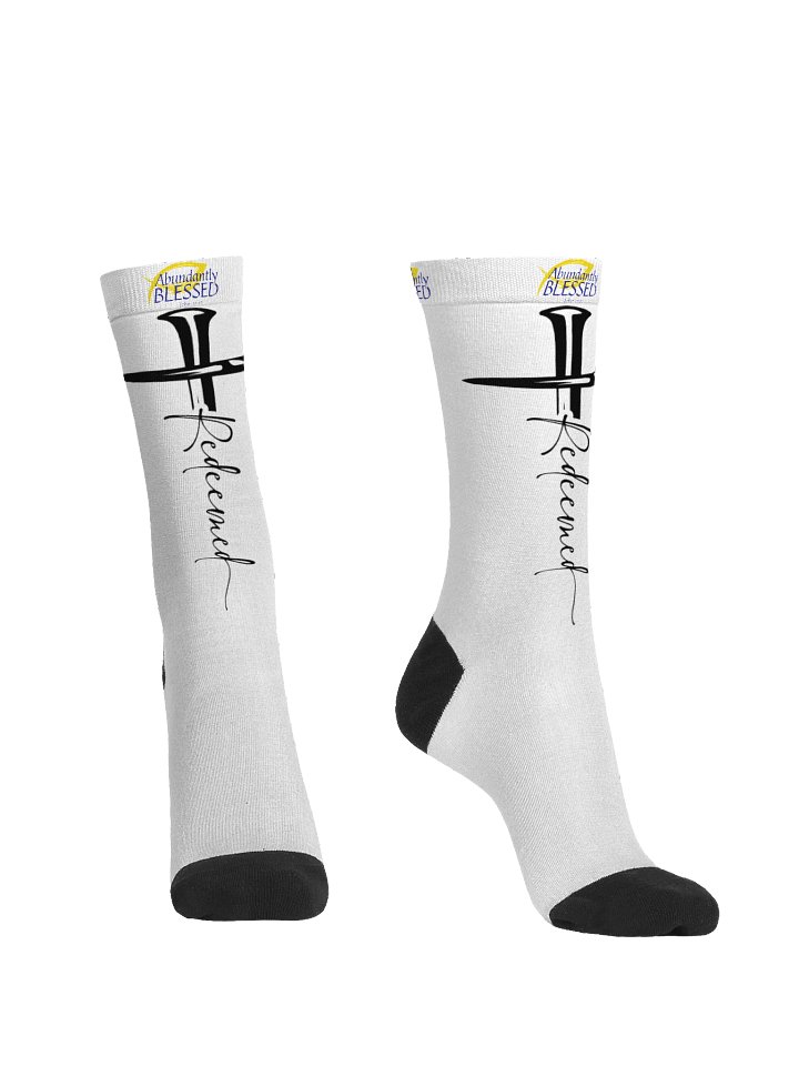 Redeemed in Cross Art Crew Socks product image (2)