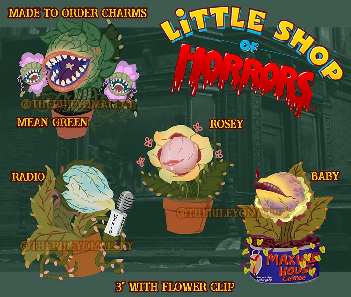 LITTLE SHOP OF HORRORS AUDREY II CHARMS product image (1)