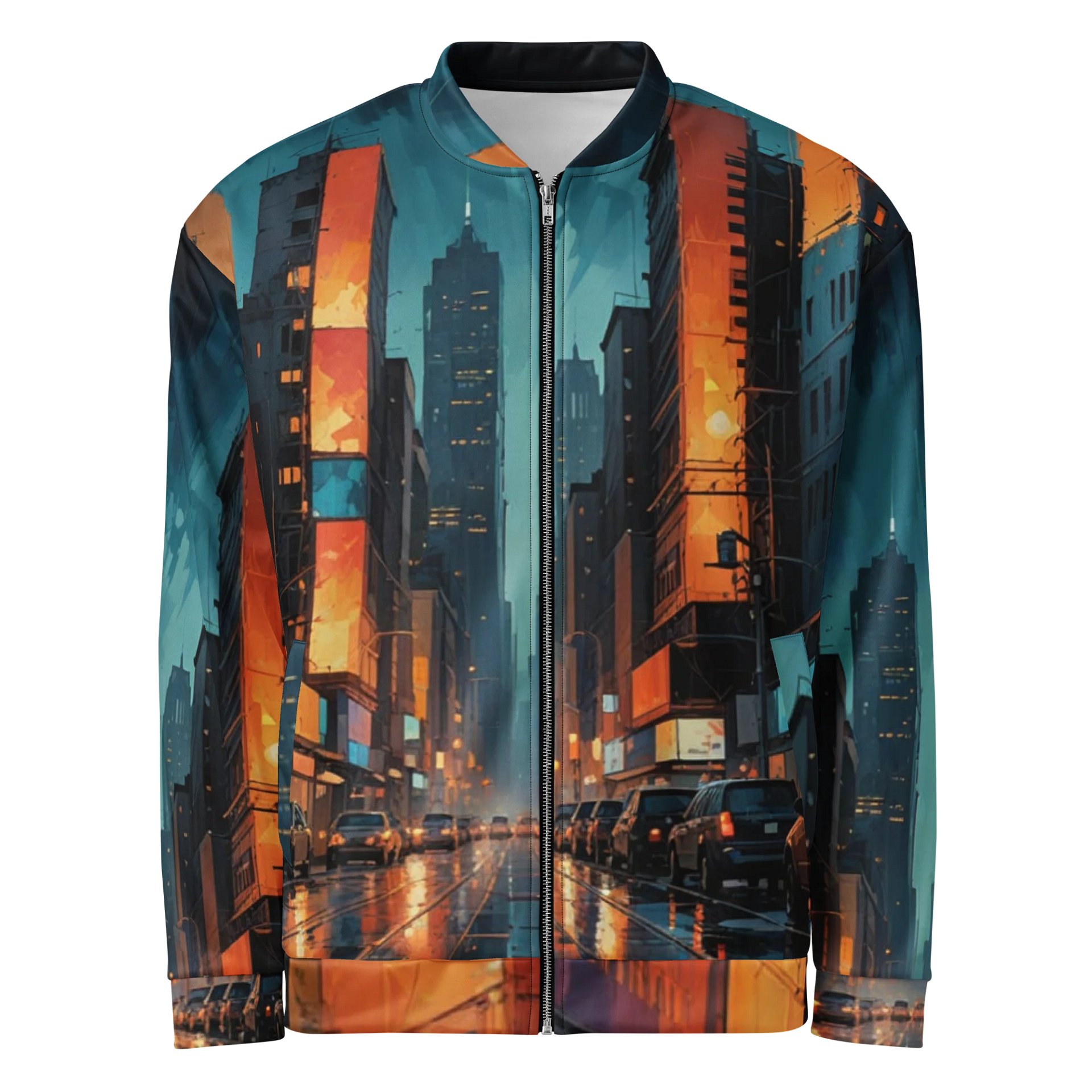 Abstract City 2 Bomber Jacket product image (1)
