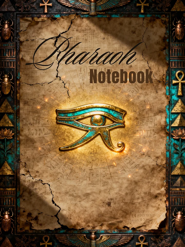 Pharaoh Notebook | Printable Egyptian Journal with 100 Pages | Ancient Egypt Digital Notebook for Writing, Journaling & Tablets product image (2)