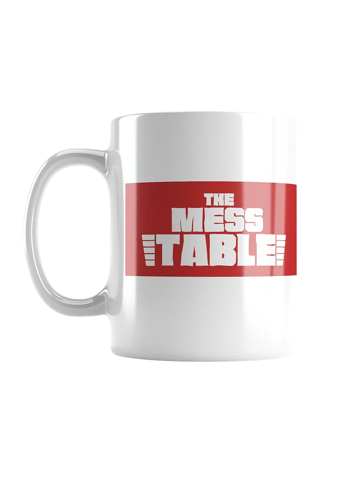 White Mug with Red/White TMT Banner product image (3)