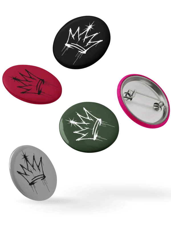 ONE KING Urban Crown Pin Buttons Set product image (4)