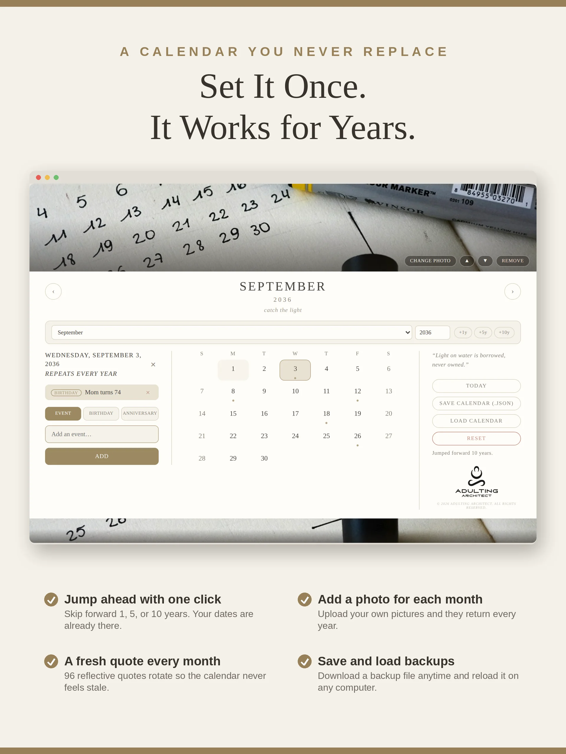 The Perpetual Calendar product image (4)