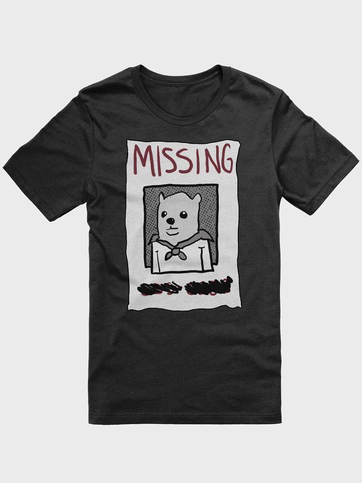 missing dog poster shirt product image (1)
