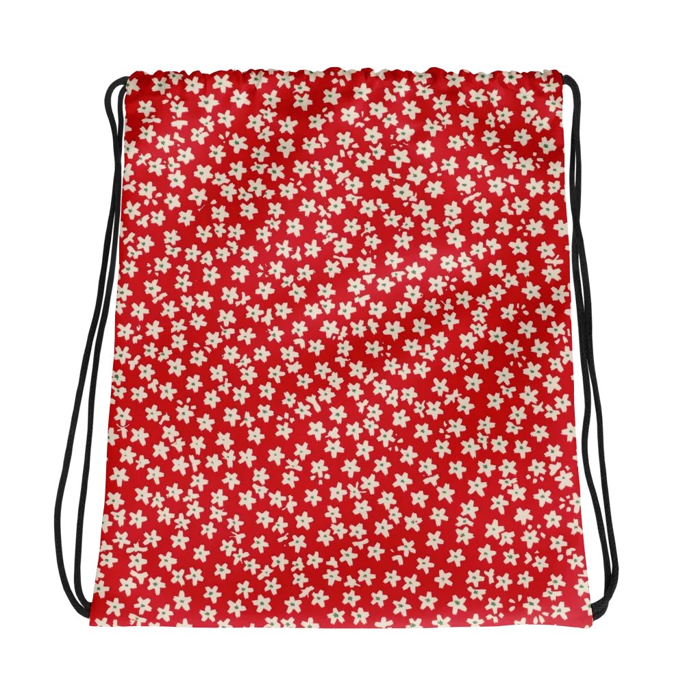 Blossom Red. Drawstring Backpack product image (1)