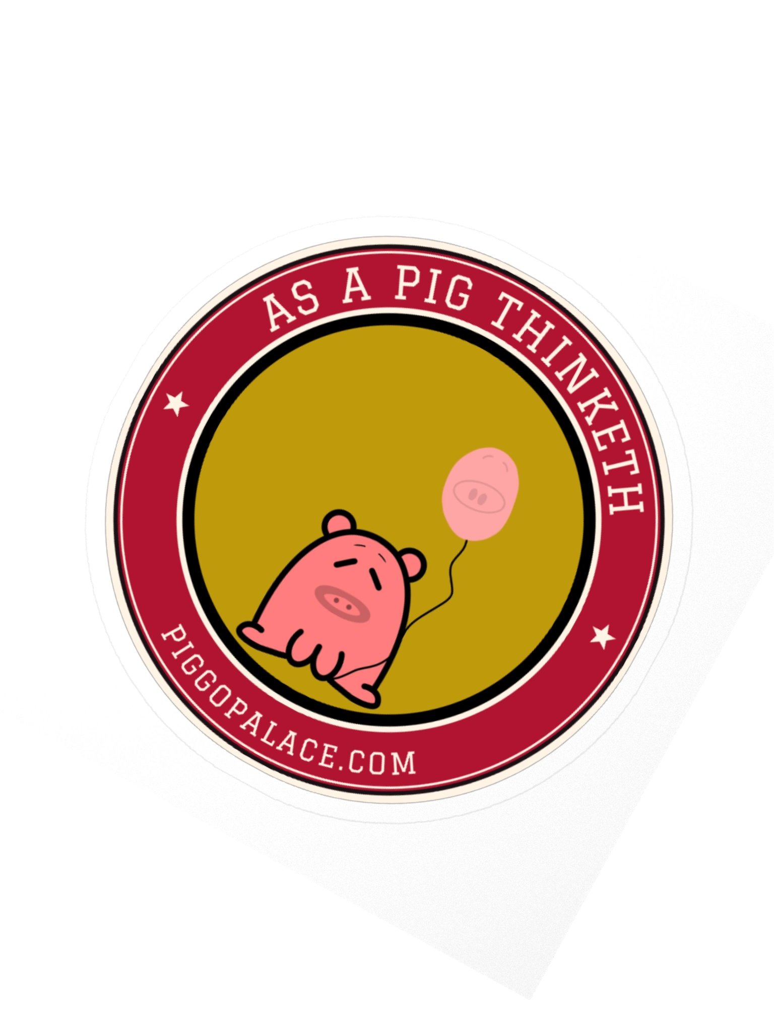 Balloono Pig Sticker | As a Pig Thinketh product image (6)