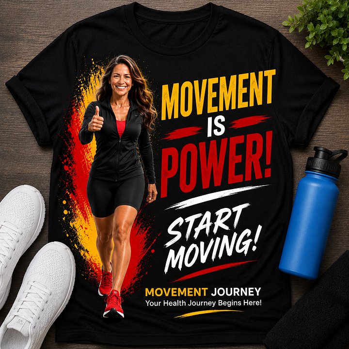Movement is Power! Start Moving! TSHIRT product image (2)