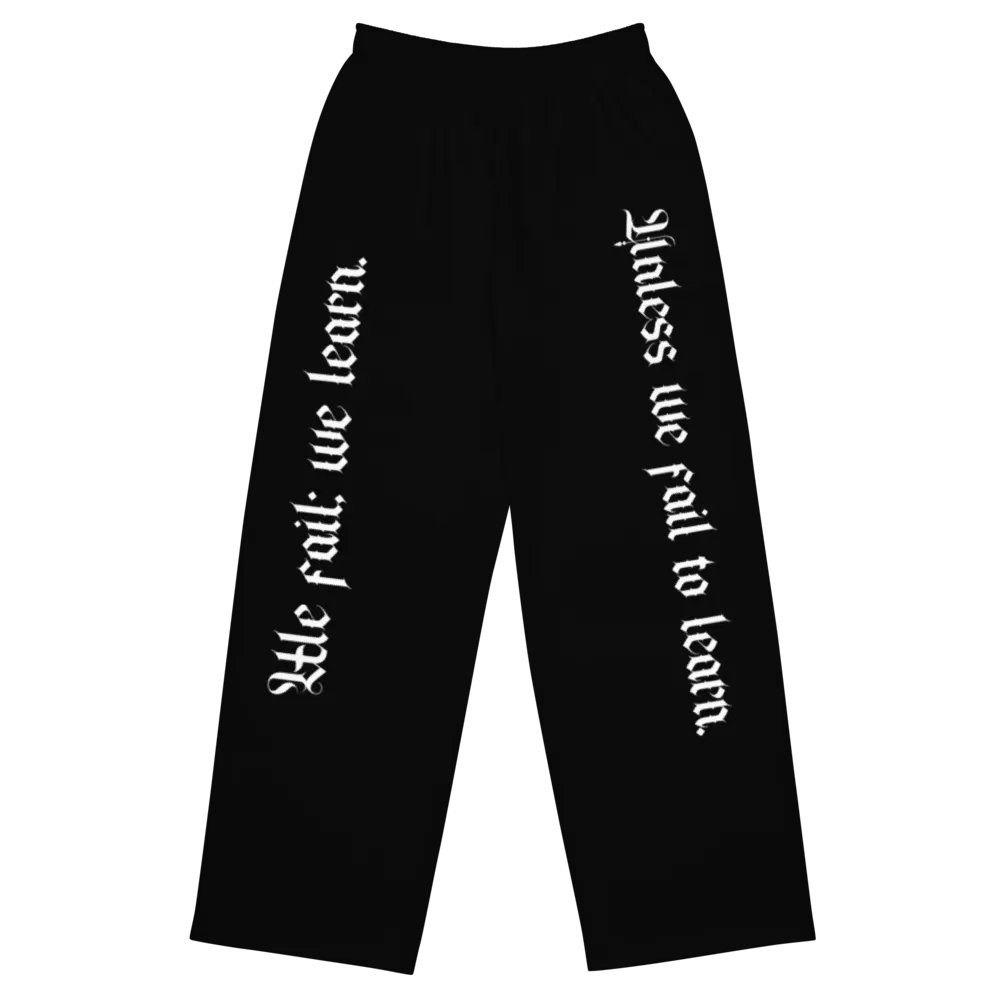 We Fail; We Learn Unisex Wide-Leg Pants product image (1)