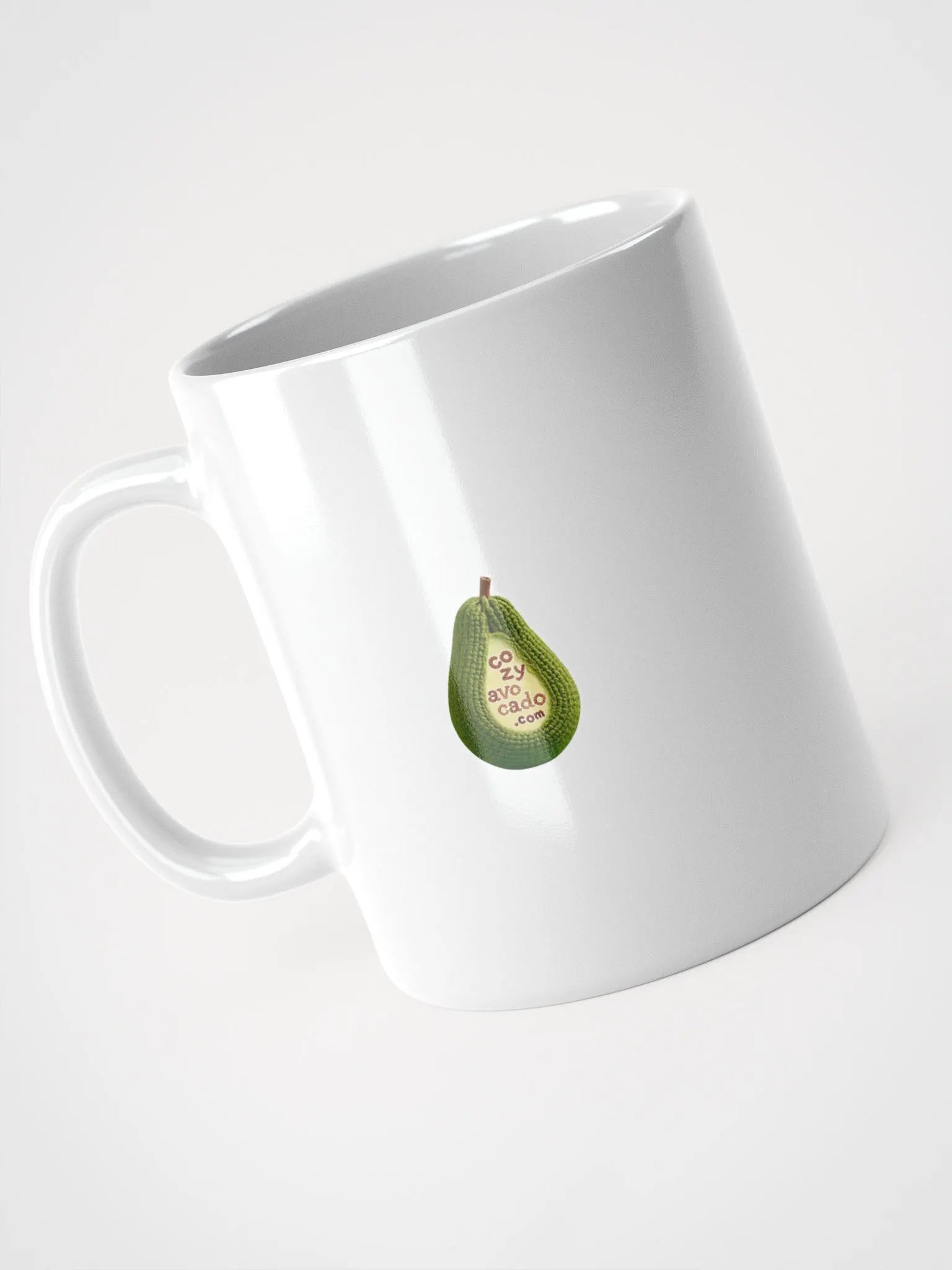 CozyAvocado White Glossy Mug Zucchini #1 product image (3)