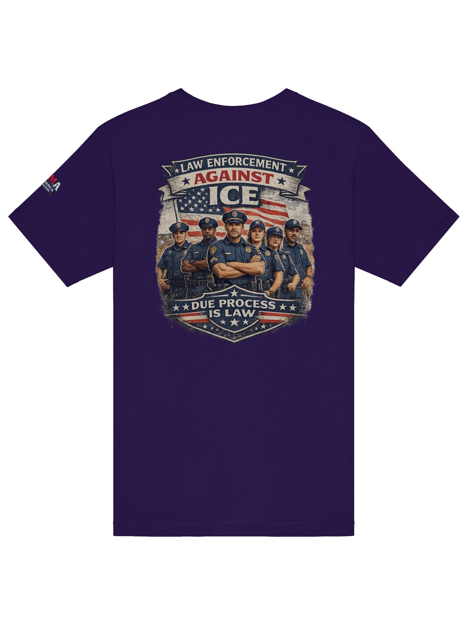 Law Enforcement Against ICE Back design product image (3)