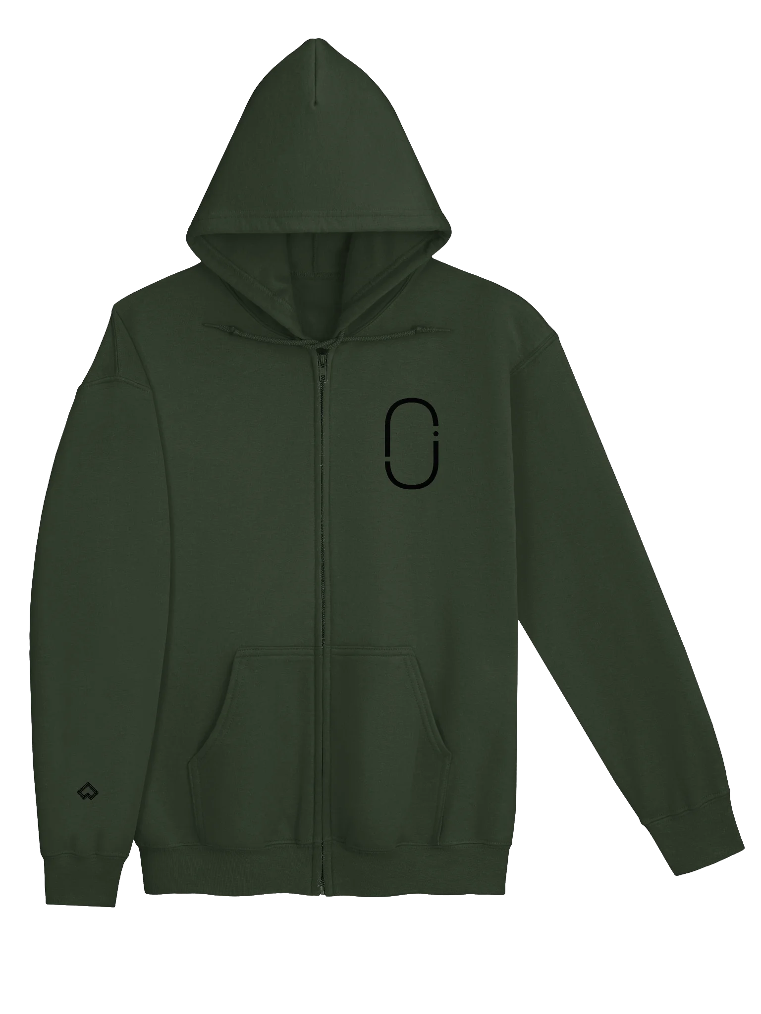 JOHANNES JAE – THE ZIP UP HOODIE • Blackout product image (3)